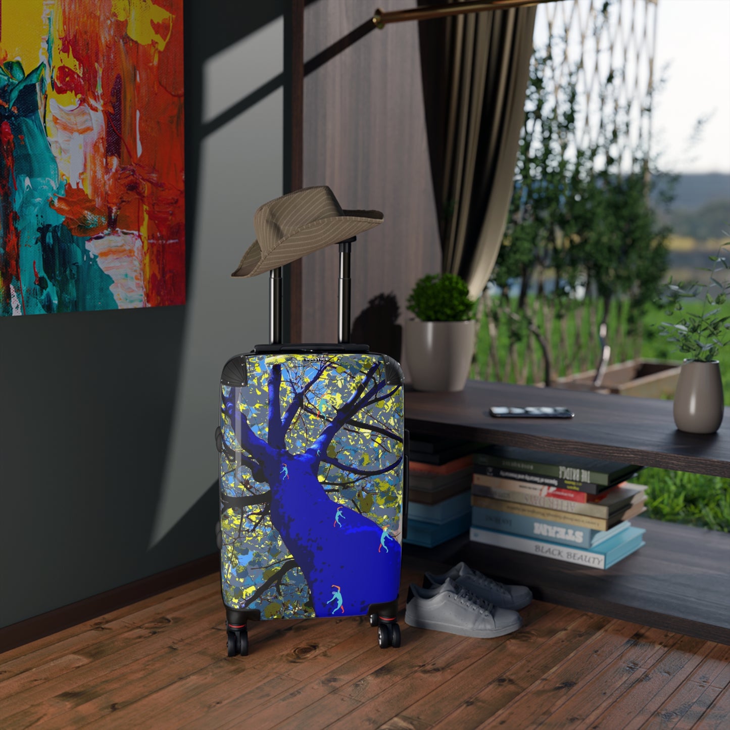 SOLSTICE BlueTree with dancers Suitcase