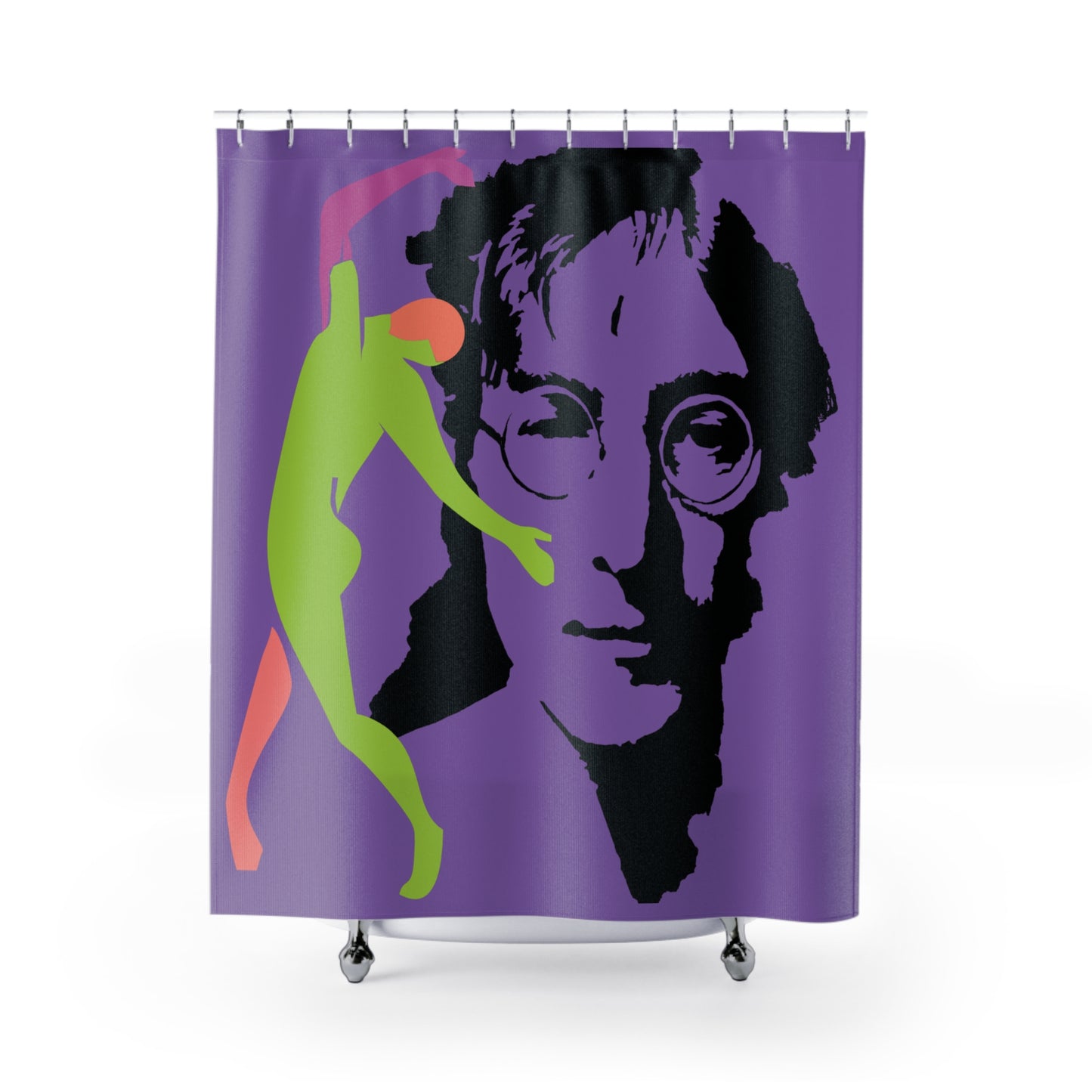 SOLSTICE Lennon Shower Curtain light purple 6