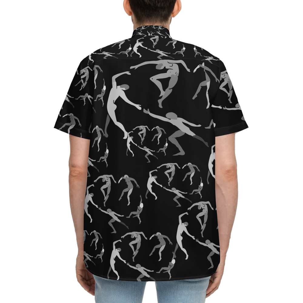 Unisex SOLSTICE Classic Short-Sleeve Button-Up Shirt-Cotton Feel