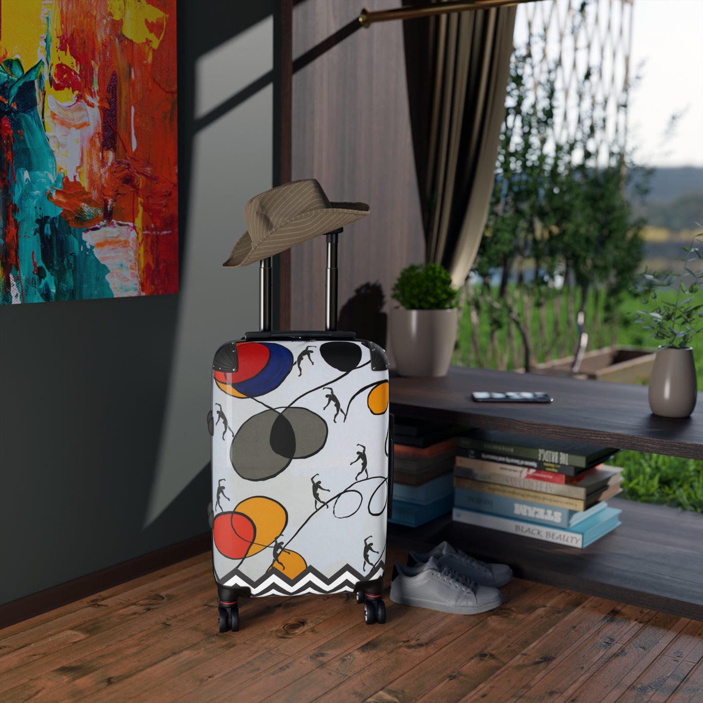SOLSTICE Calder and Matisse dancers Suitcase