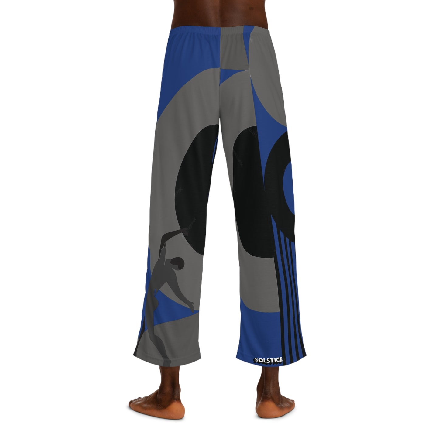 SOLSTICE Bauhaus Men's dark blue Pajama Pants (AOP)