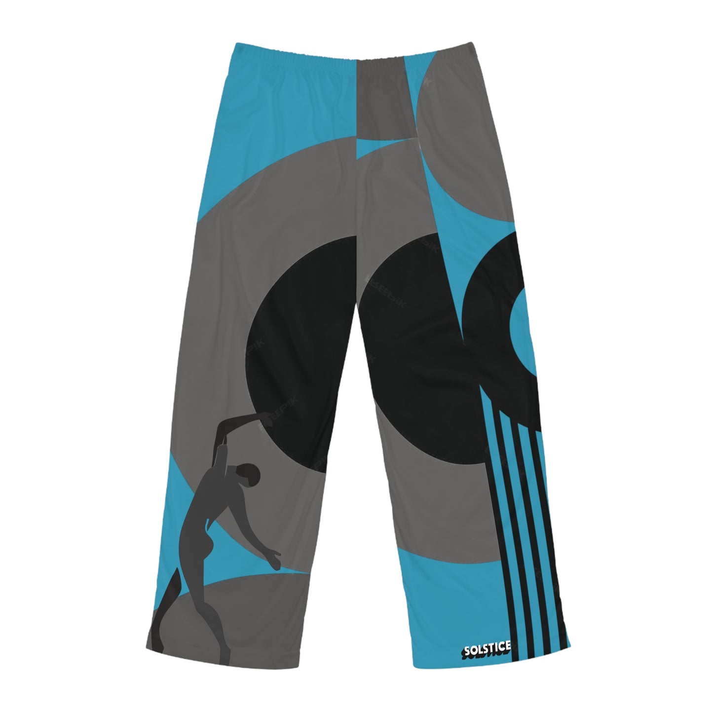 SOLSTICE Bauhaus Men's BW Pajama Pants (AOP)