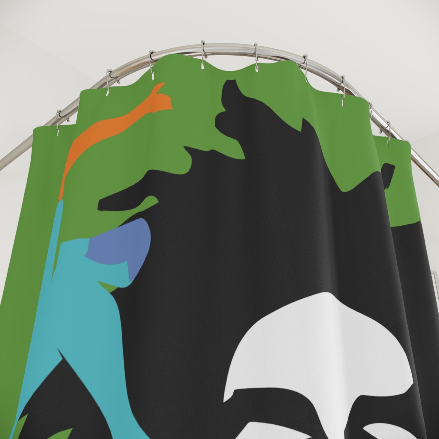 SOLSTICE Hendrix green Shower Curtain 7