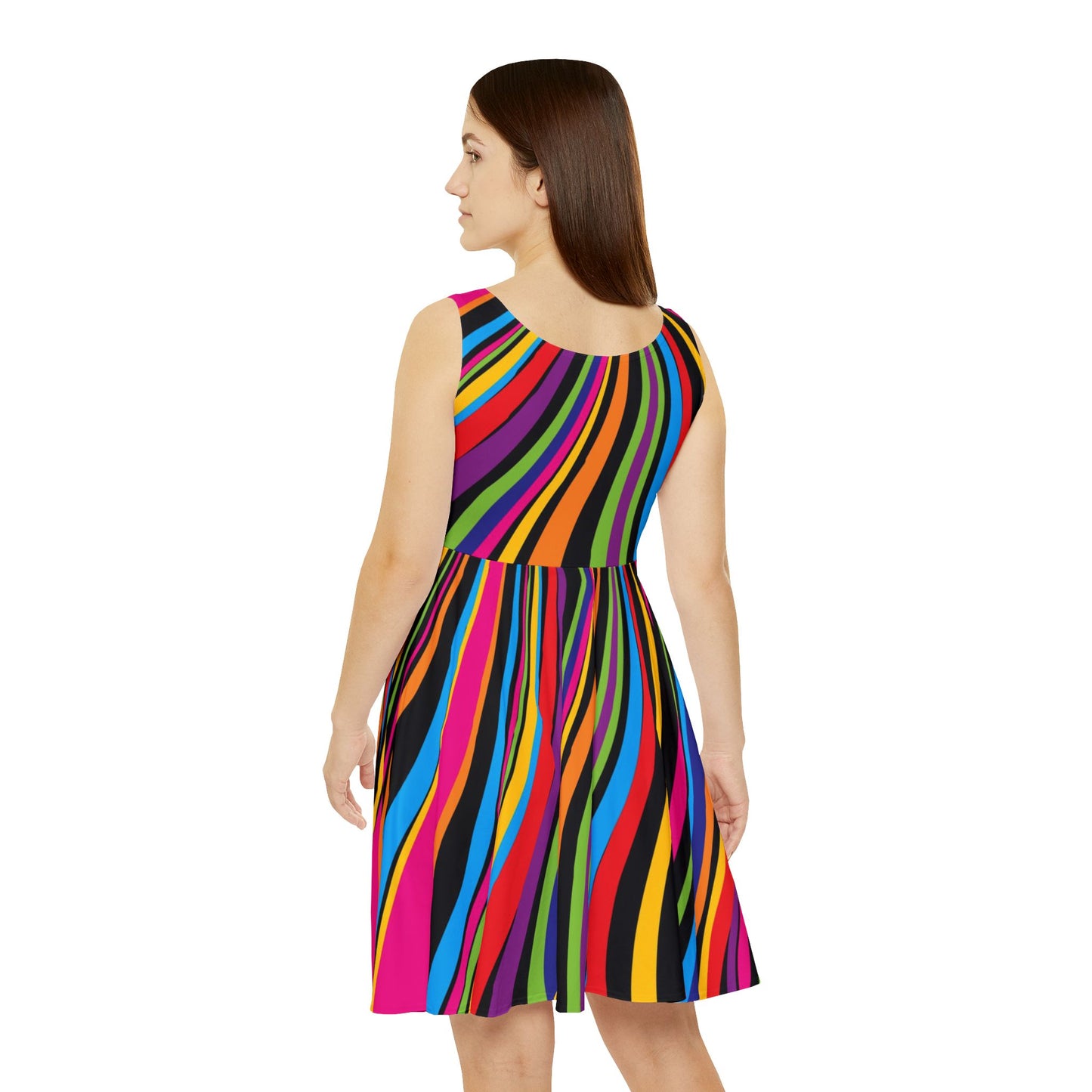 Women's Waves Skater Dress (AOP)