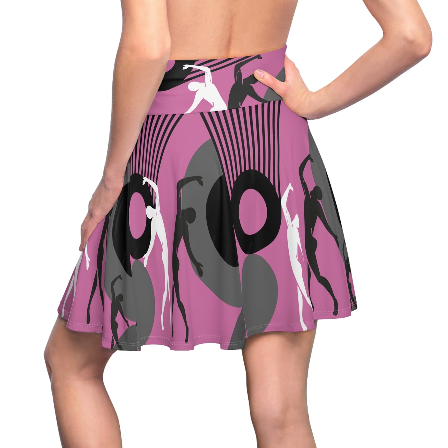 SOLSTICE Bauhaus Skater Pink Skirt (AOP)