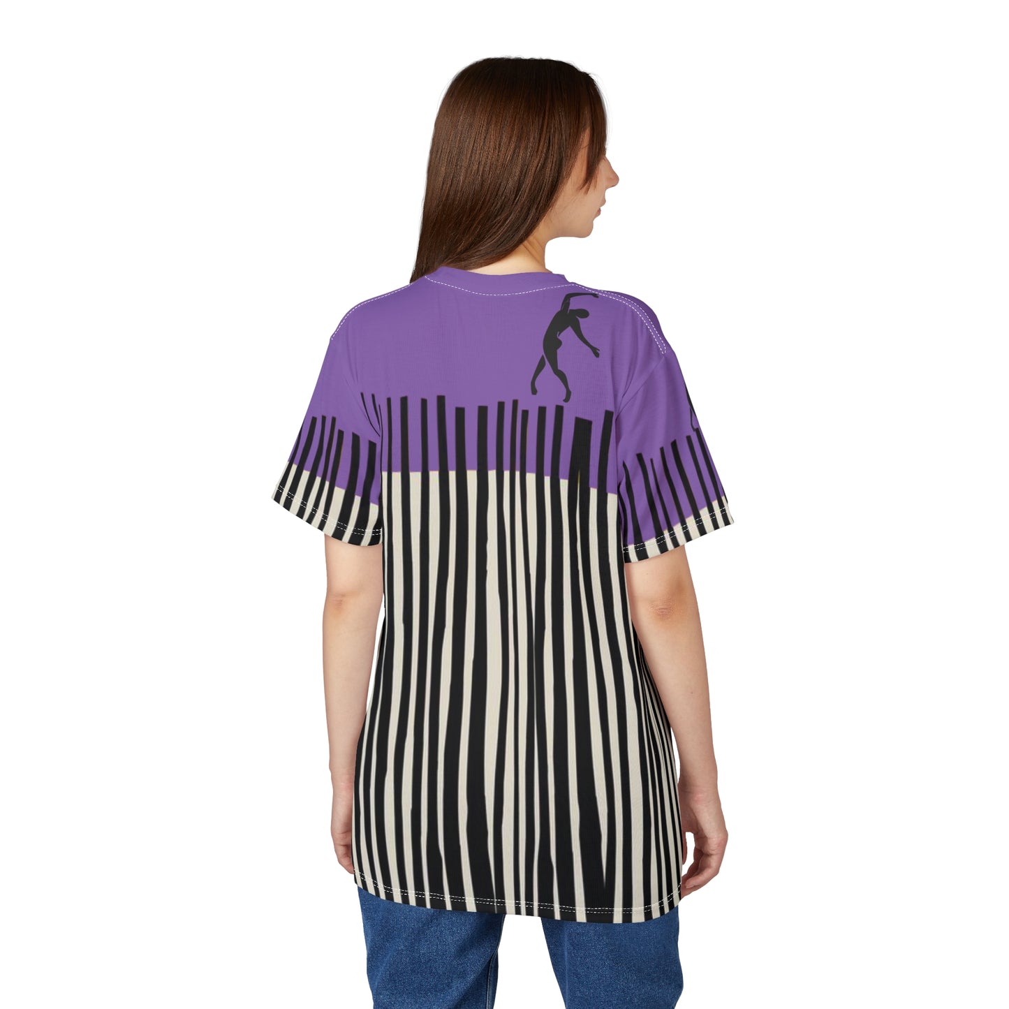 SOLSTICE Bamboo Unisex light purple Cut & Sew Tee (AOP)