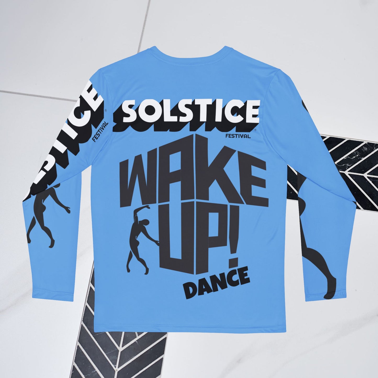 SOLSTICE Wake Up light blue Long Sleeve Shirt (AOP)