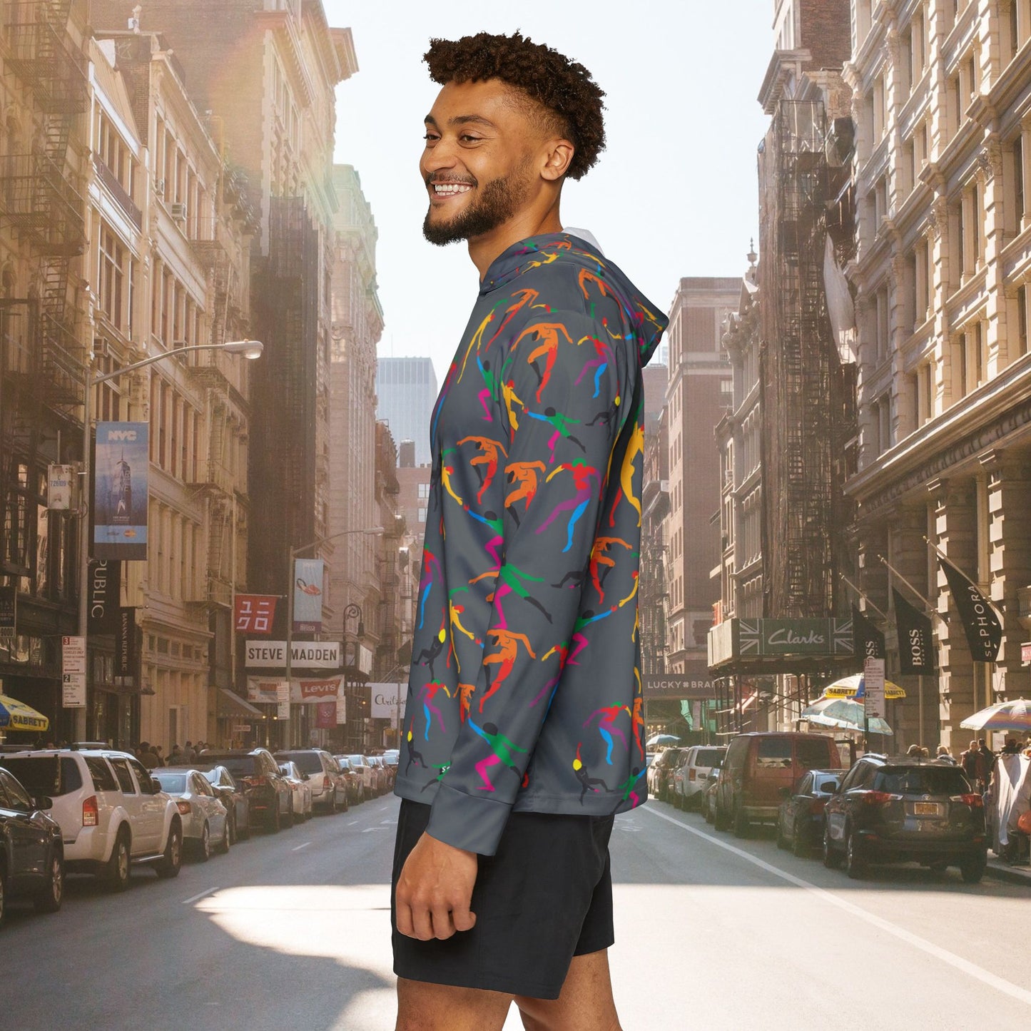 Men's SOLSTICE DANCE Sports white Warmup Hoodie (AOP) gray