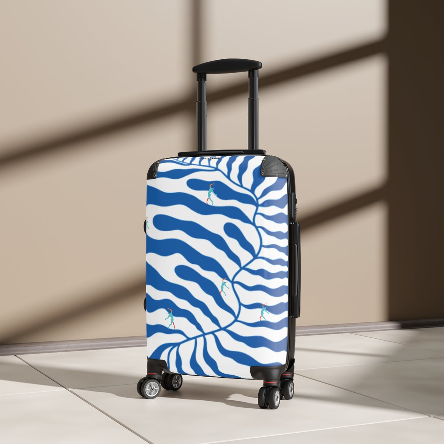 SOLSTICE Matisse blue leave with dancers Suitcase