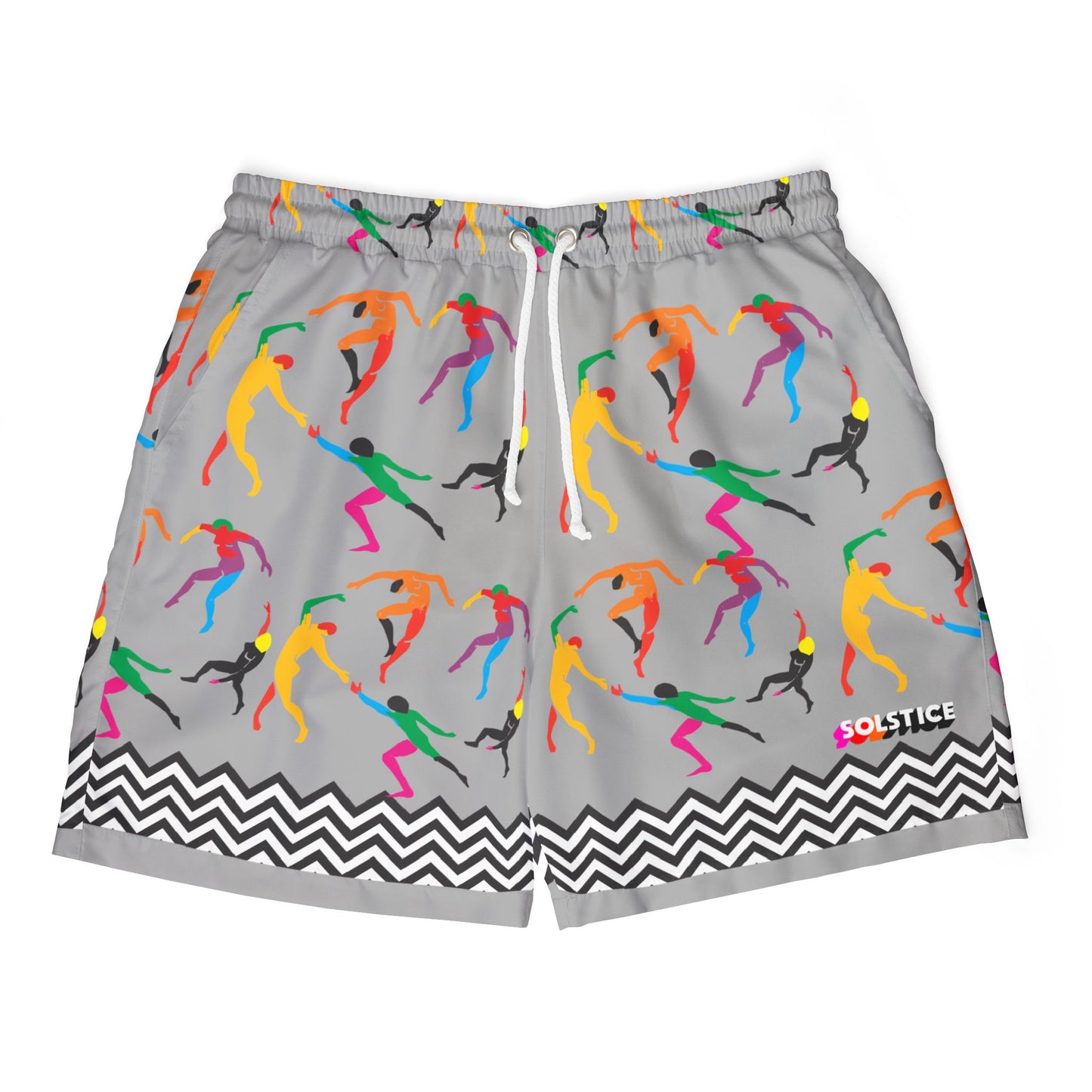 SOLSTICE DANCE Swim Gray Shorts (AOP)