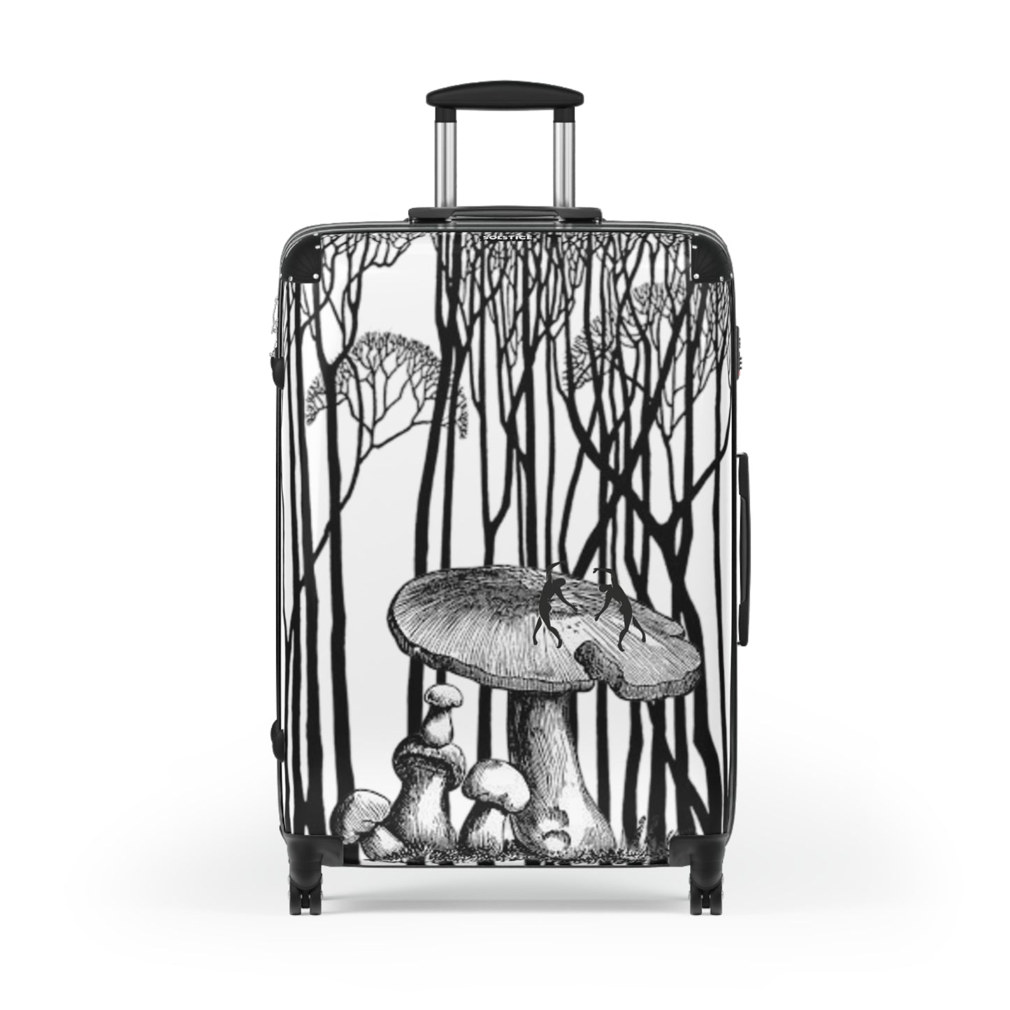 SOLSTICE Trees and Mushrooms with Matisse dancers Suitcase