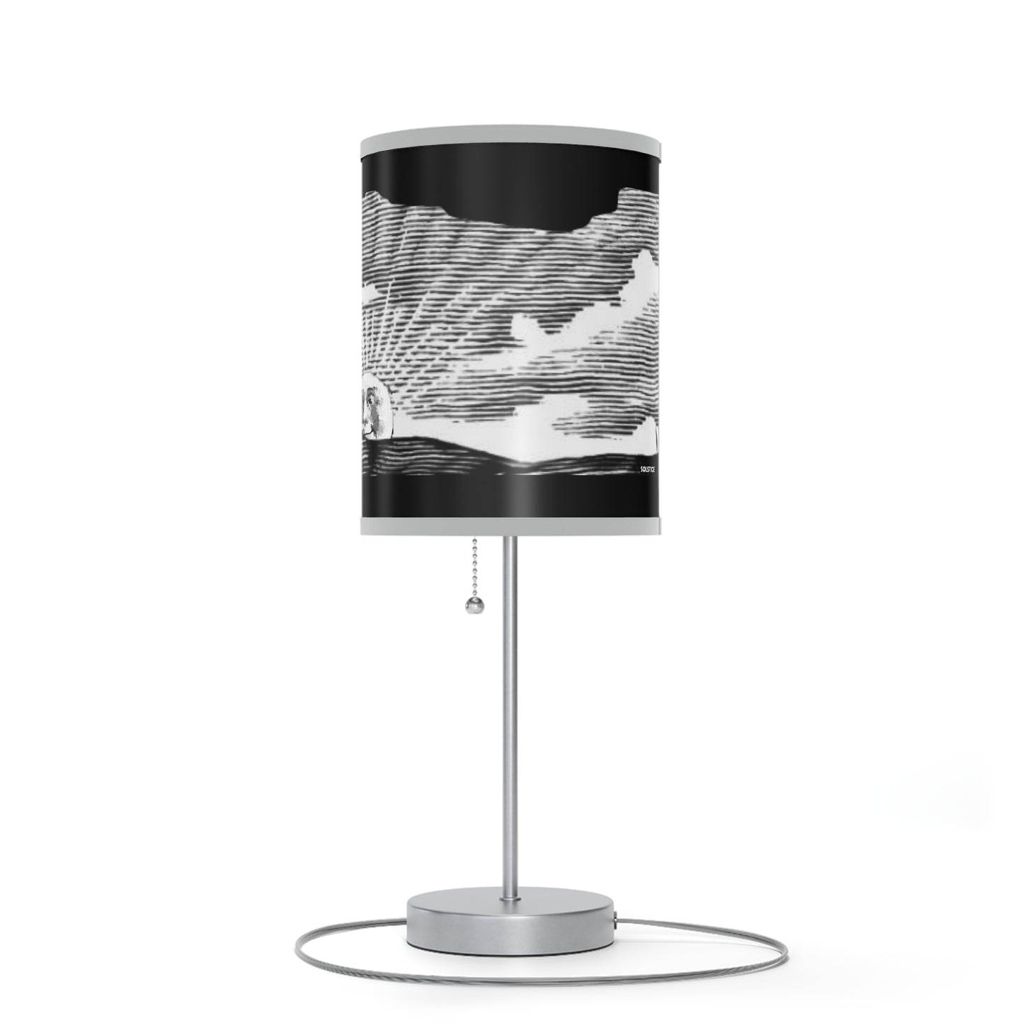 Solstice Engraved Sunrise Lamp on a Stand, US|CA plug
