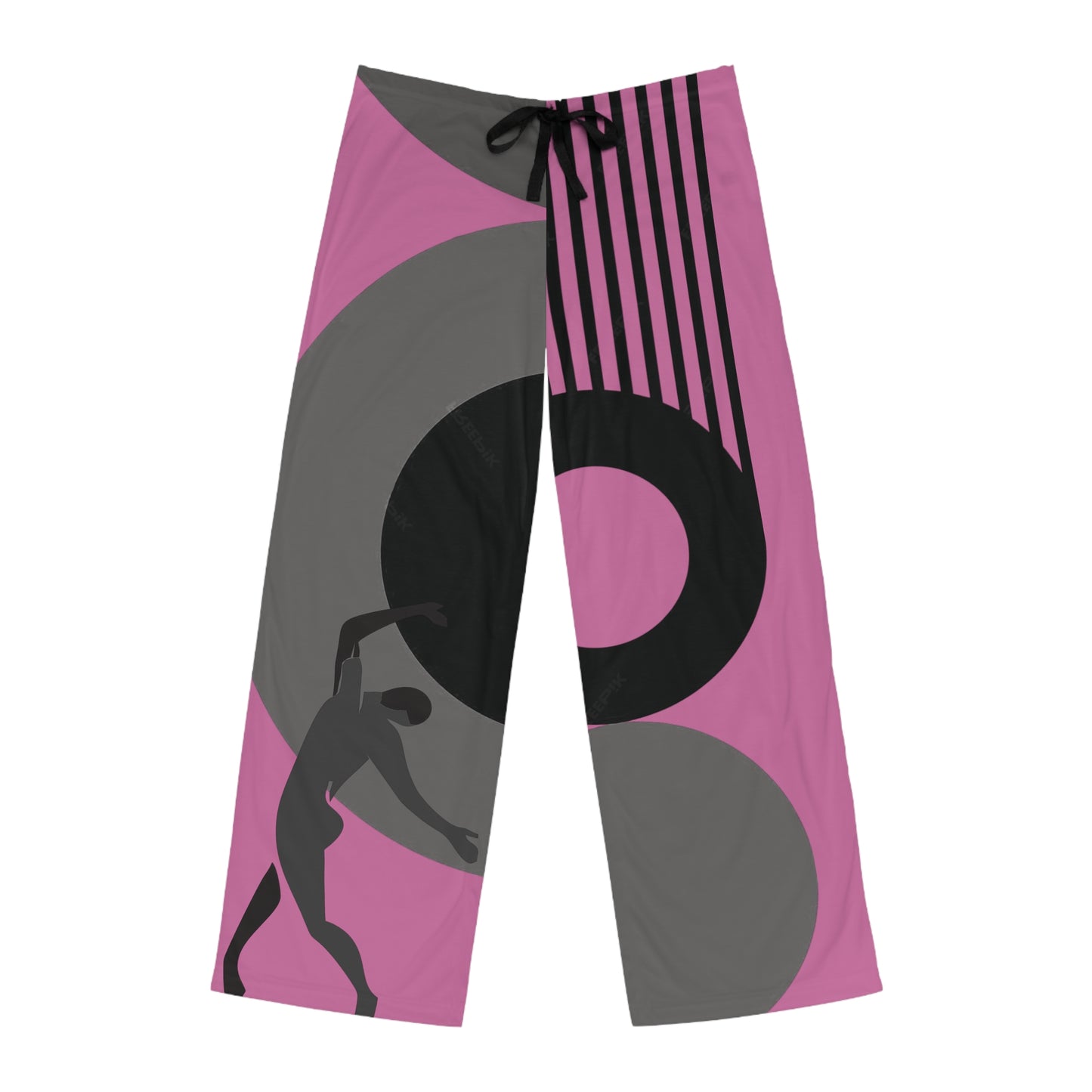 SOLSTICE Bauhaus Men's pink Pajama Pants (AOP)