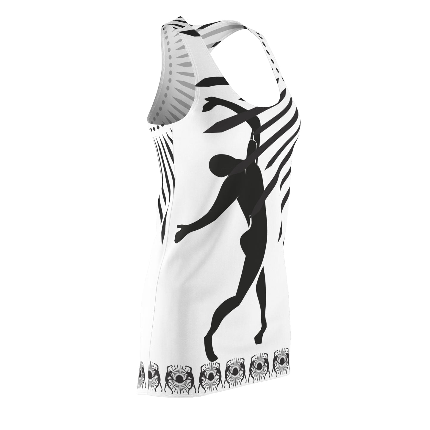 Women's Solstice Dancer Sun W Cut & Sew Racerback Dress (AOP)