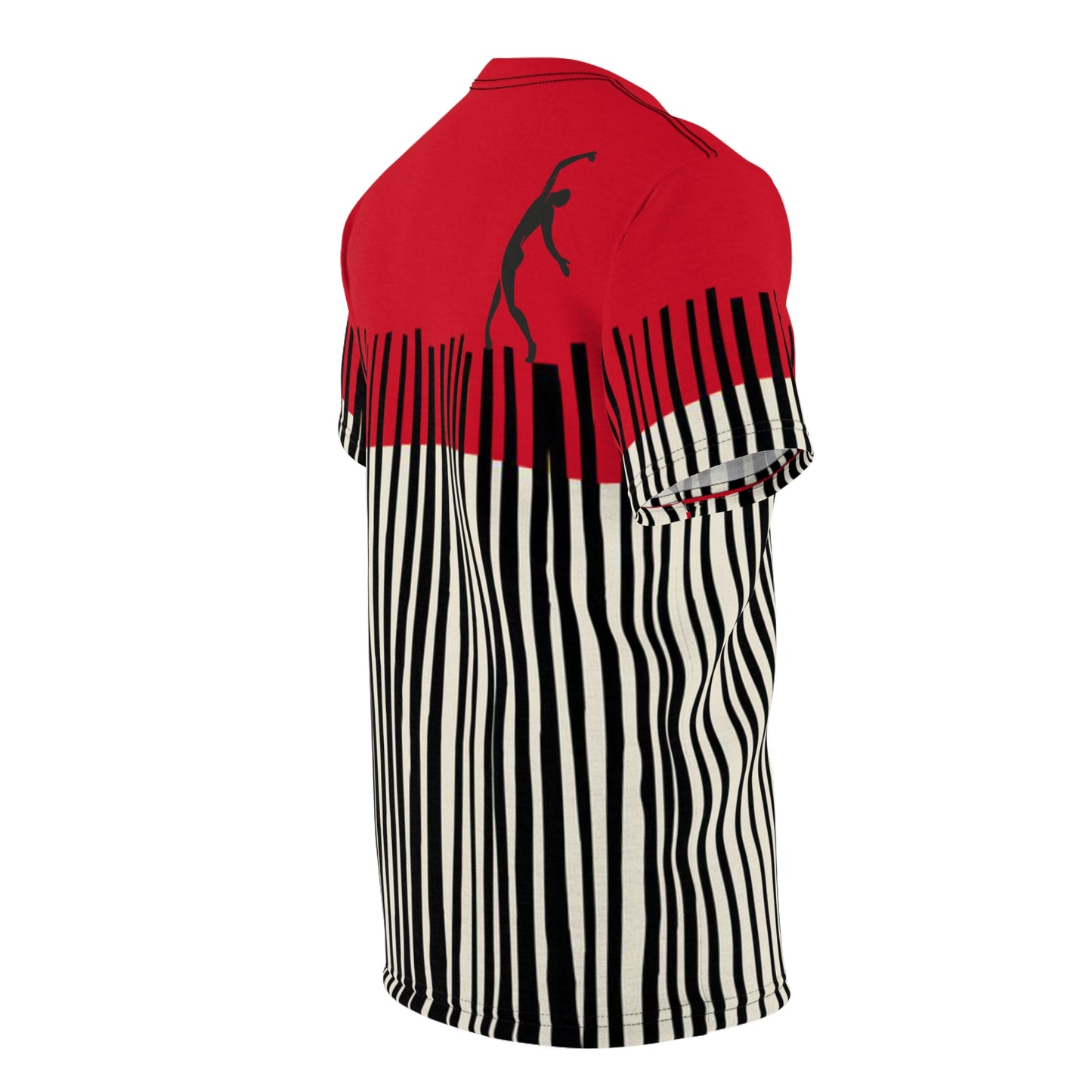SOLSTICE Bamboo dark red Unisex Cut & Sew Tee (AOP)