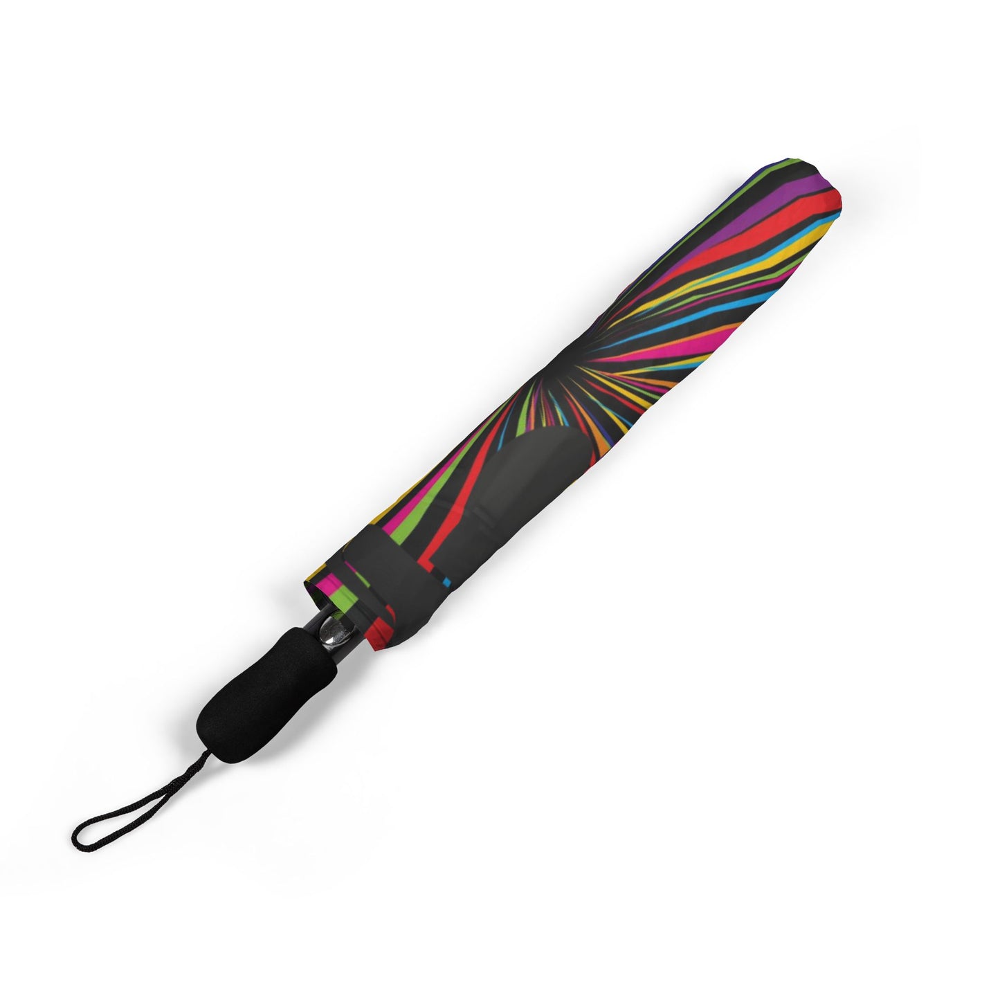 PSYCHEDELIC WAVES Semi-Automatic Foldable Umbrella