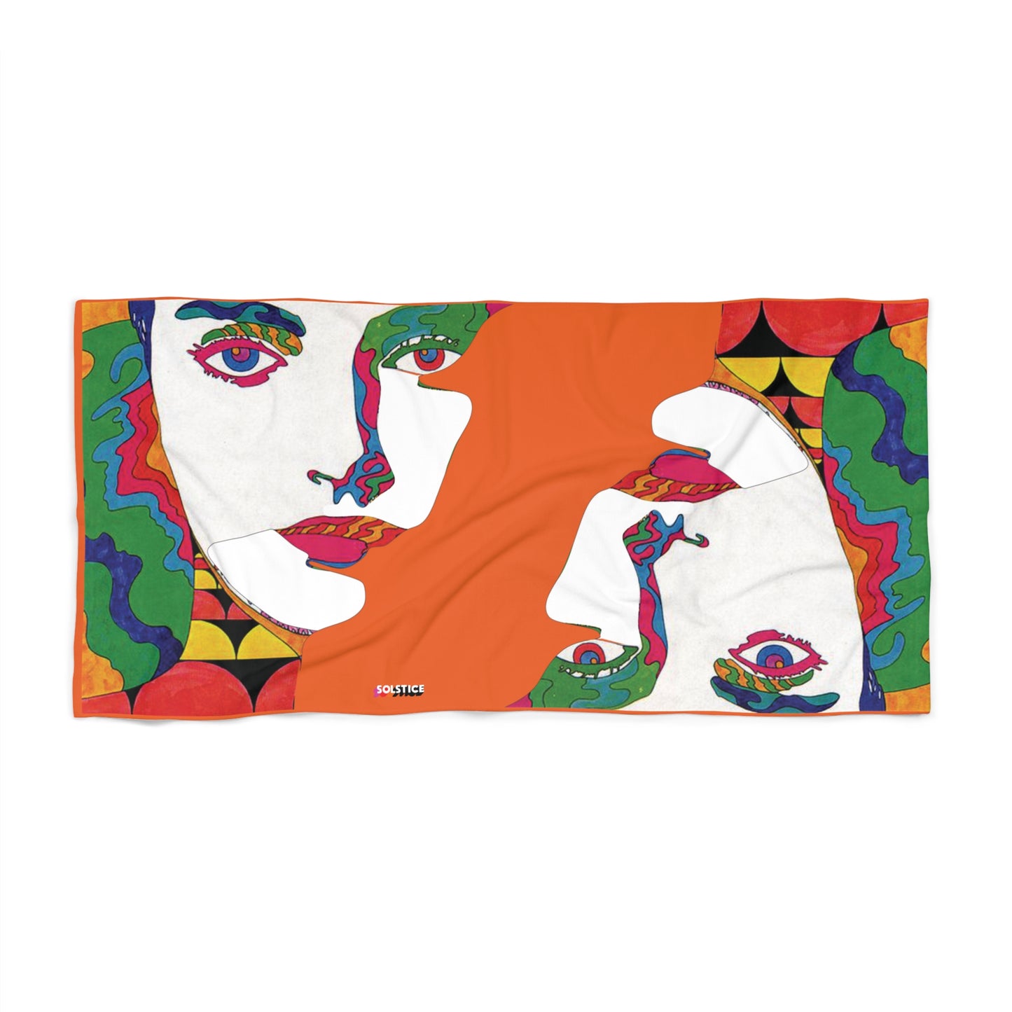 SOLSTICE POP ART orange Beach Towel