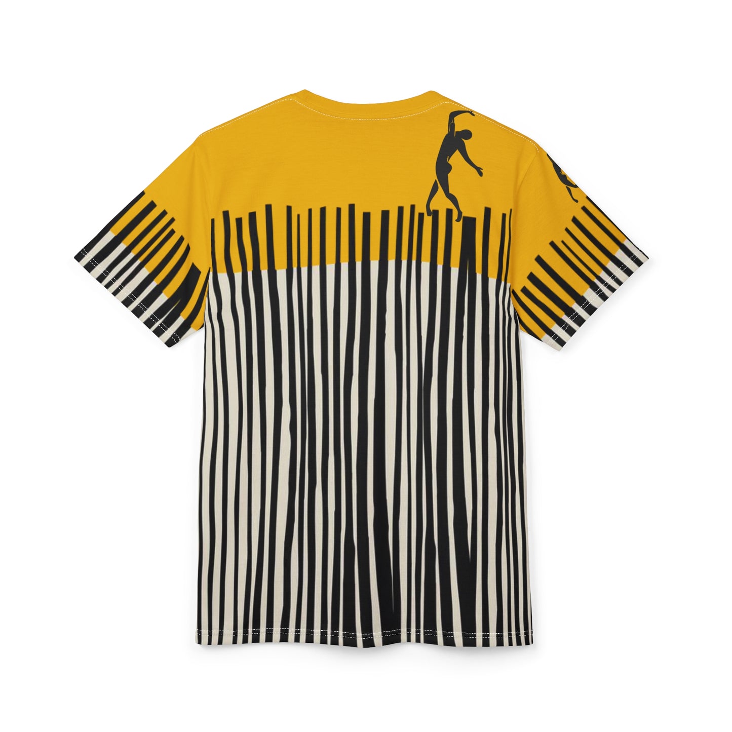 SOLSTICE Bamboo Unisex yellow Cut & Sew Tee (AOP)