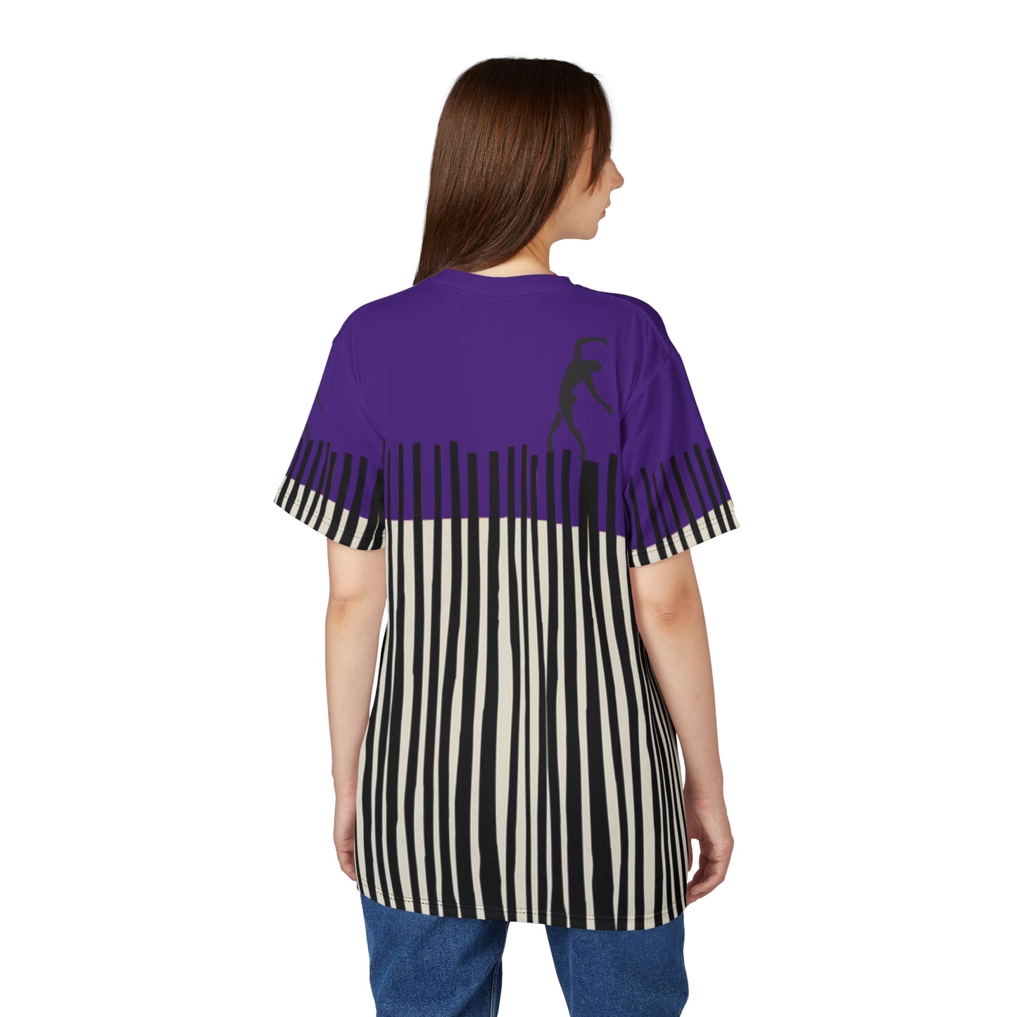 SOLSTICE Bamboo purple Unisex Cut & Sew Tee (AOP)