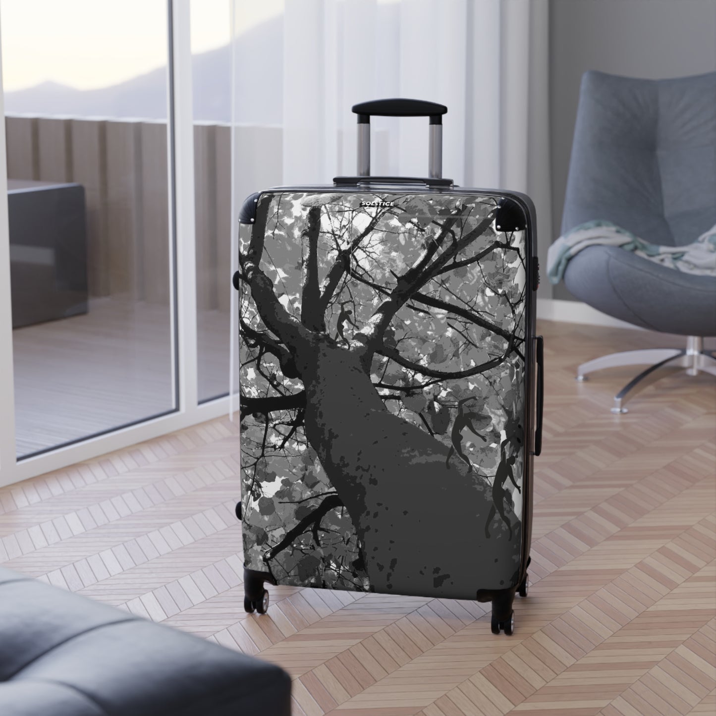 SOLSTICE BlueTree BW with dancers Suitcase