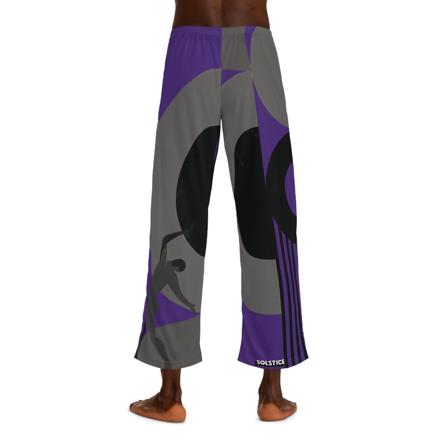 SOLSTICE Bauhaus Men's purple Pajama Pants (AOP)