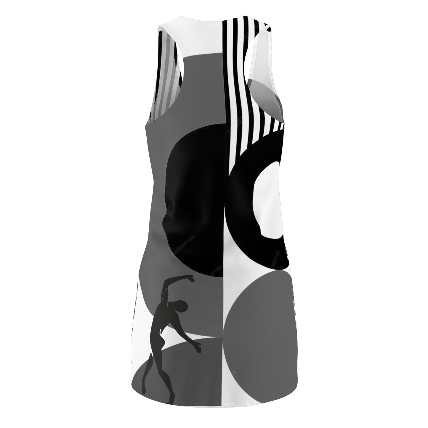 Women's BAUHAUS Cut & Sew Racerback Dress (AOP)