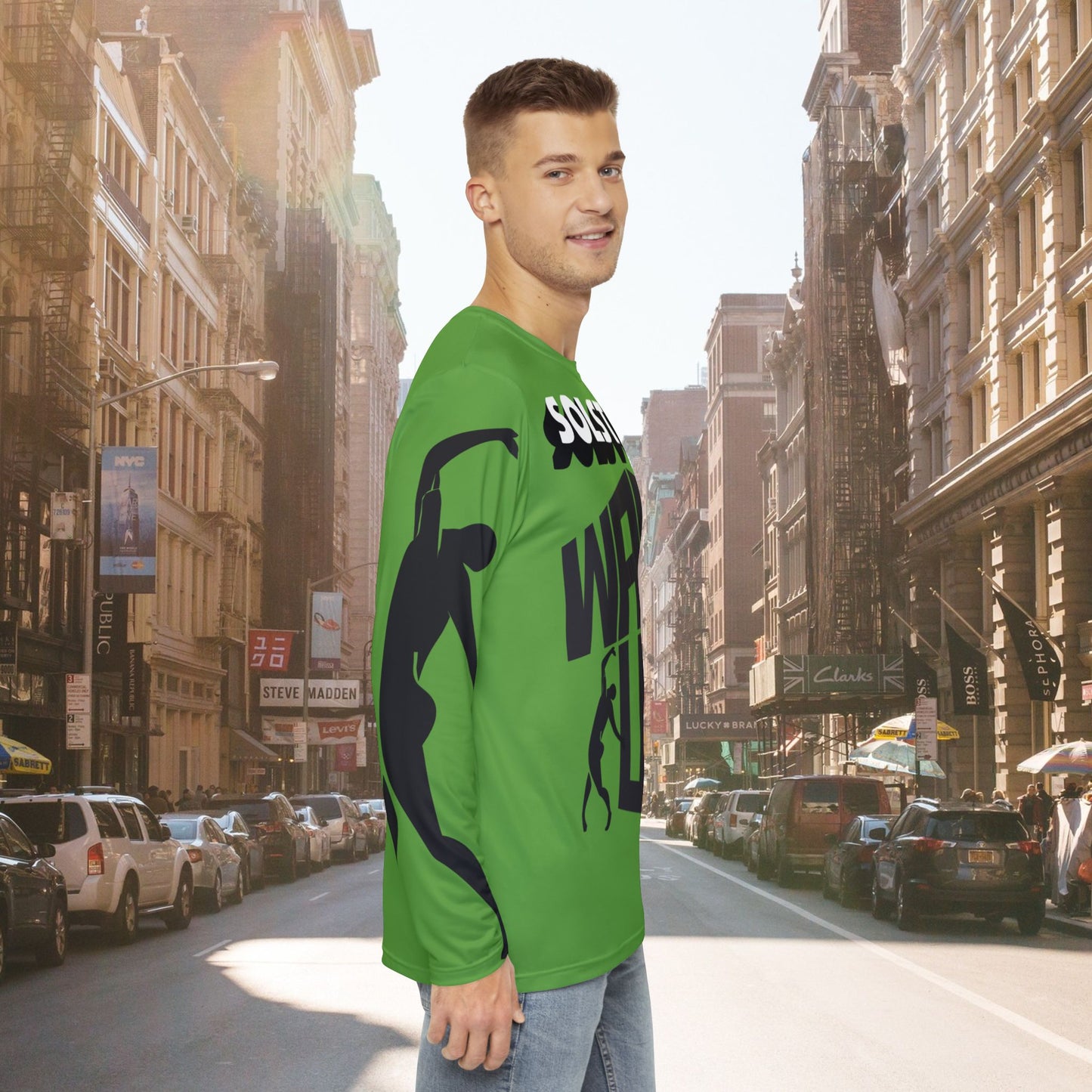 Copy of SOLSTICE Wake Up greenLong Sleeve Shirt (AOP)