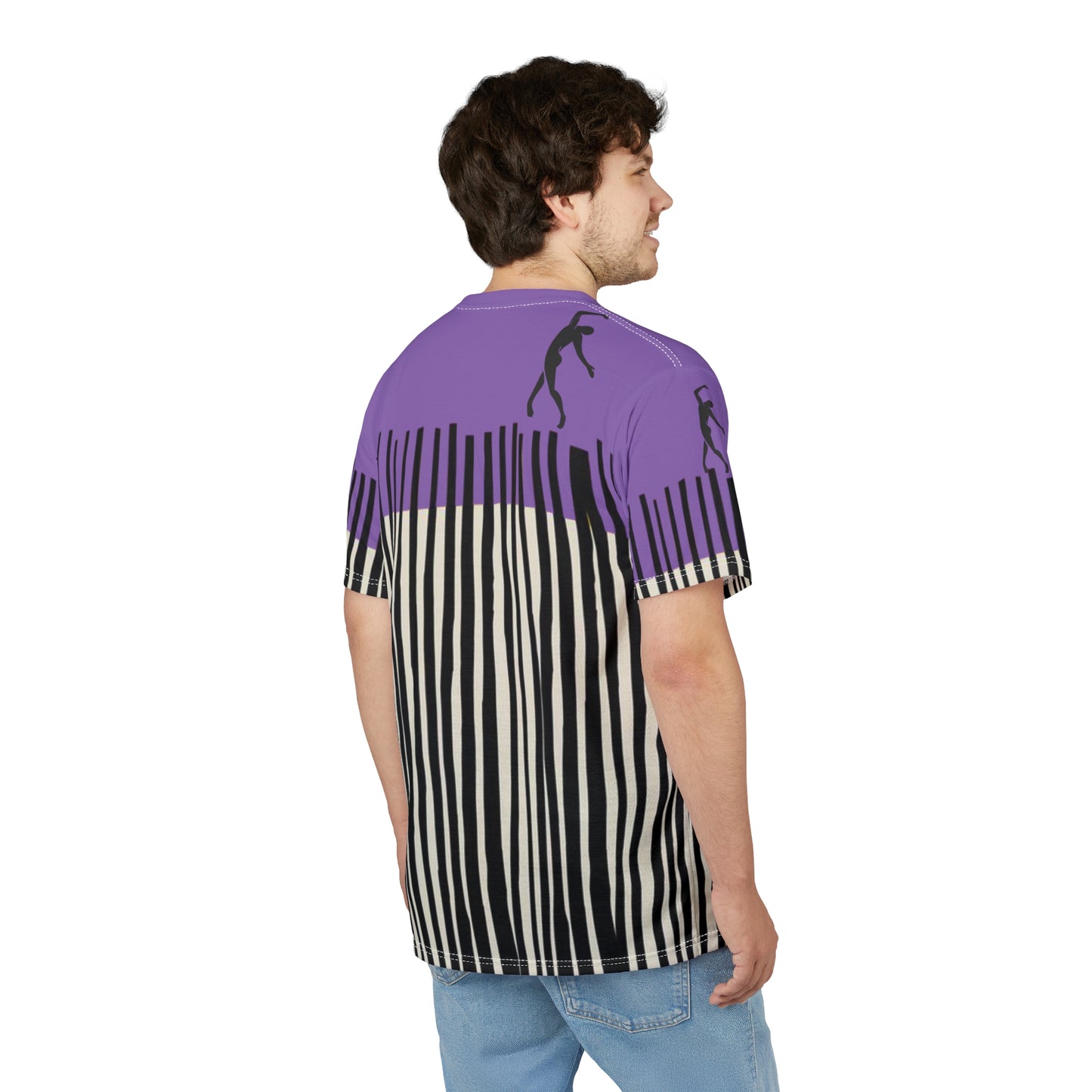 SOLSTICE Bamboo Unisex light purple Cut & Sew Tee (AOP)