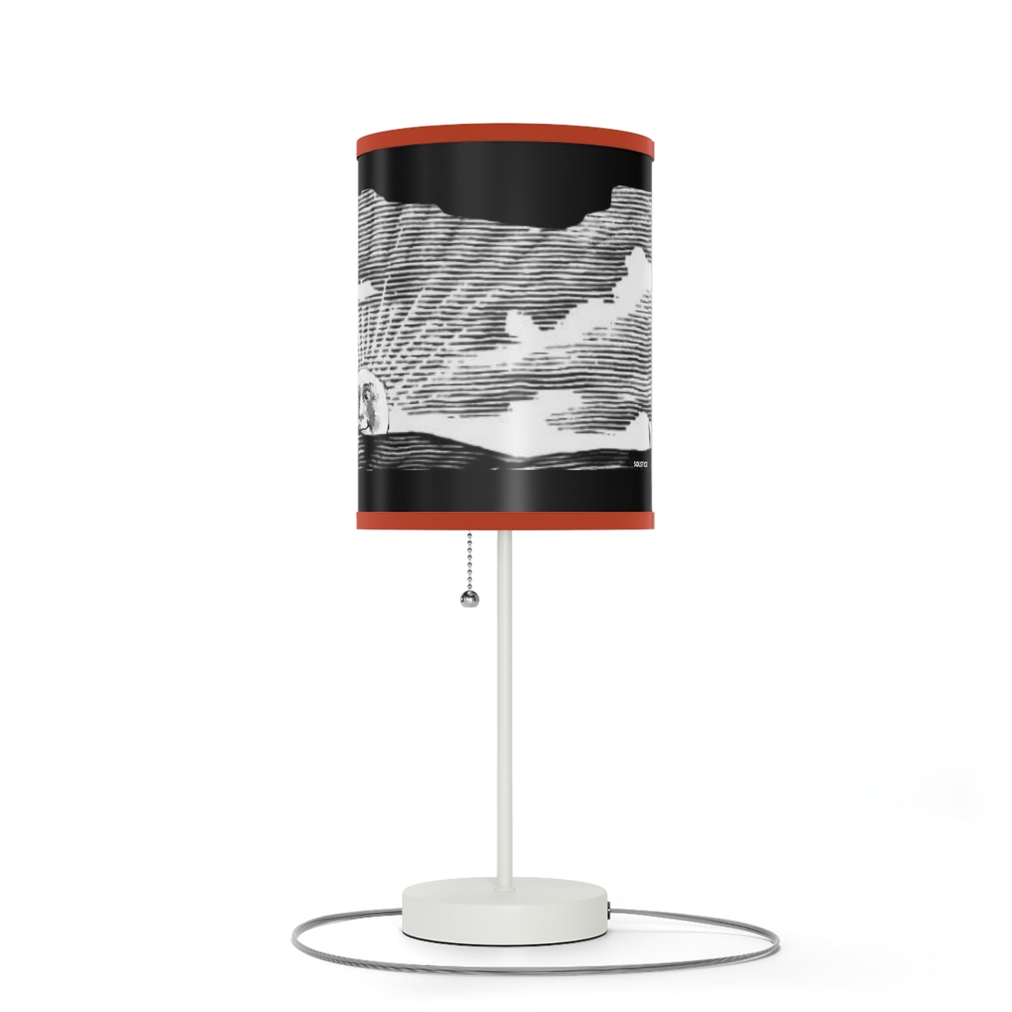 Solstice Engraved Sunrise Lamp on a Stand, US|CA plug