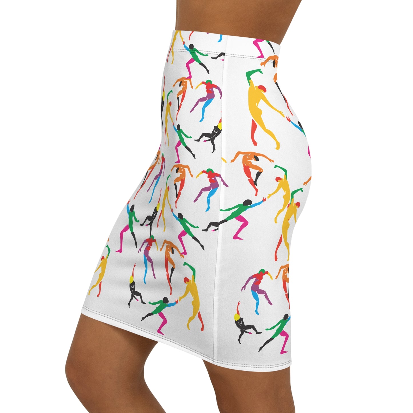 Women's Mid-Waist Pencil Skirt (AOP)