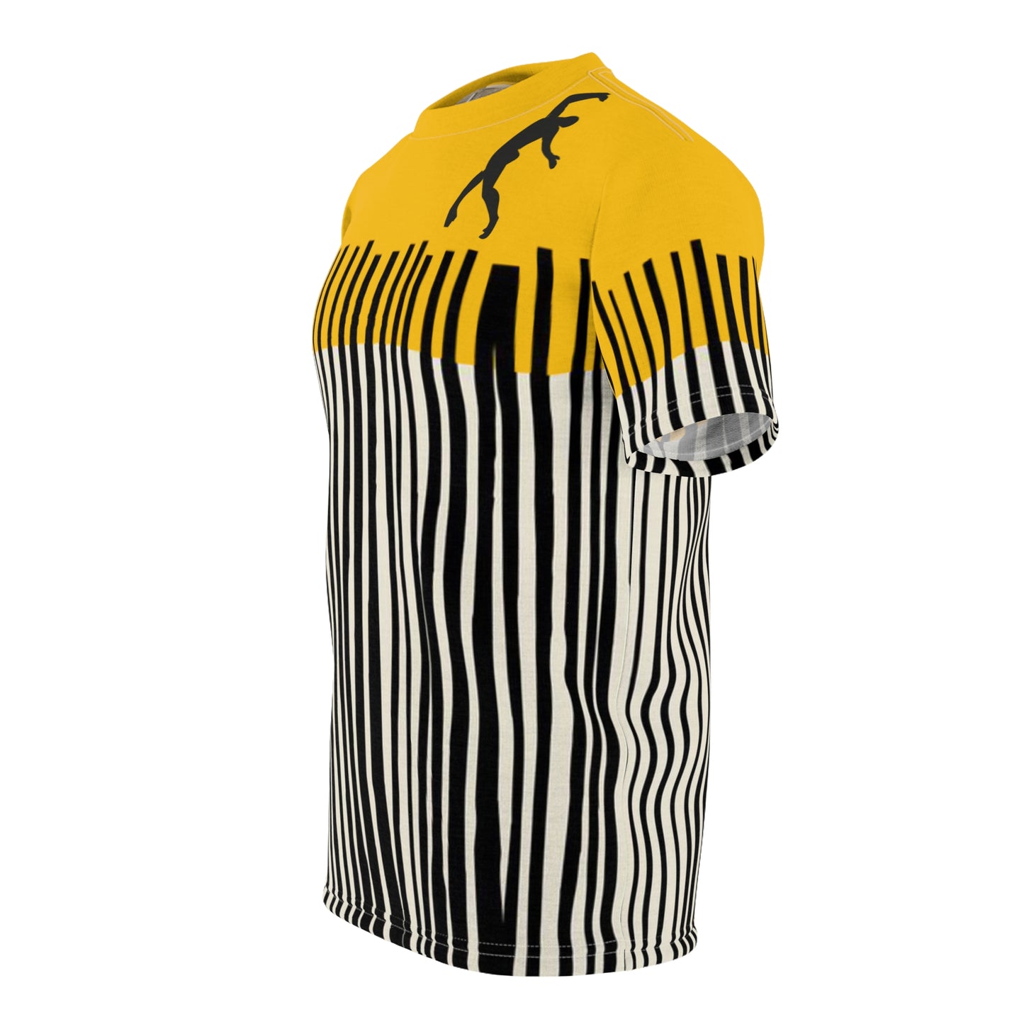 SOLSTICE Bamboo Unisex yellow Cut & Sew Tee (AOP)