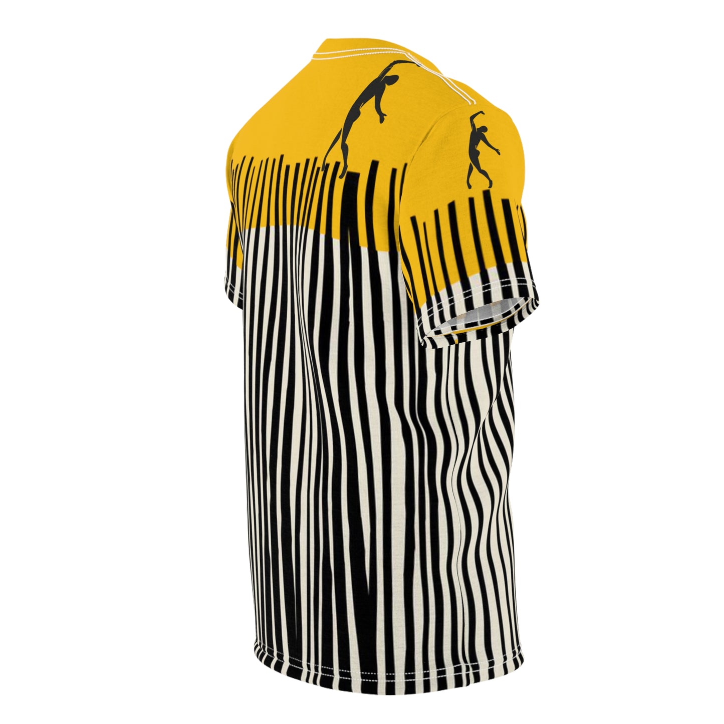 SOLSTICE Bamboo Unisex yellow Cut & Sew Tee (AOP)