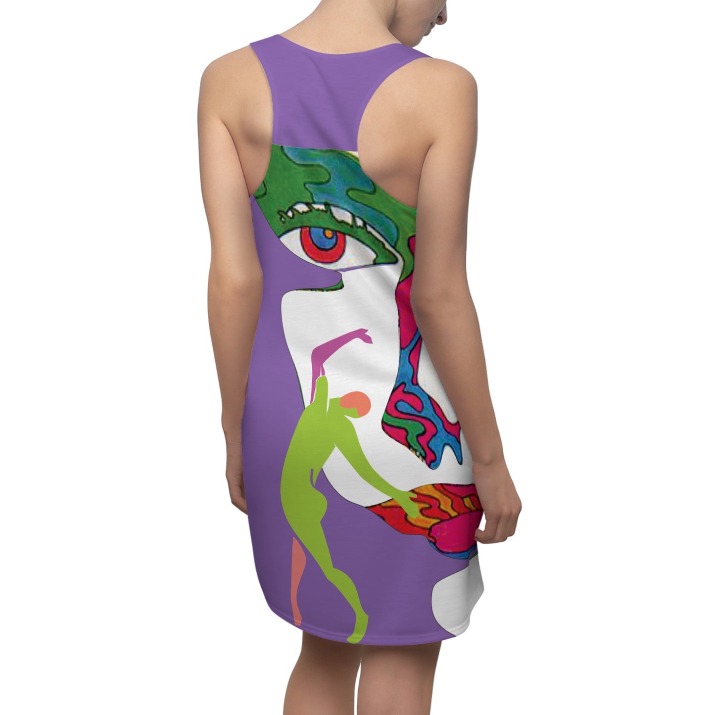 Women's POP ART Cut & Sew Racerback Dress (AOP)