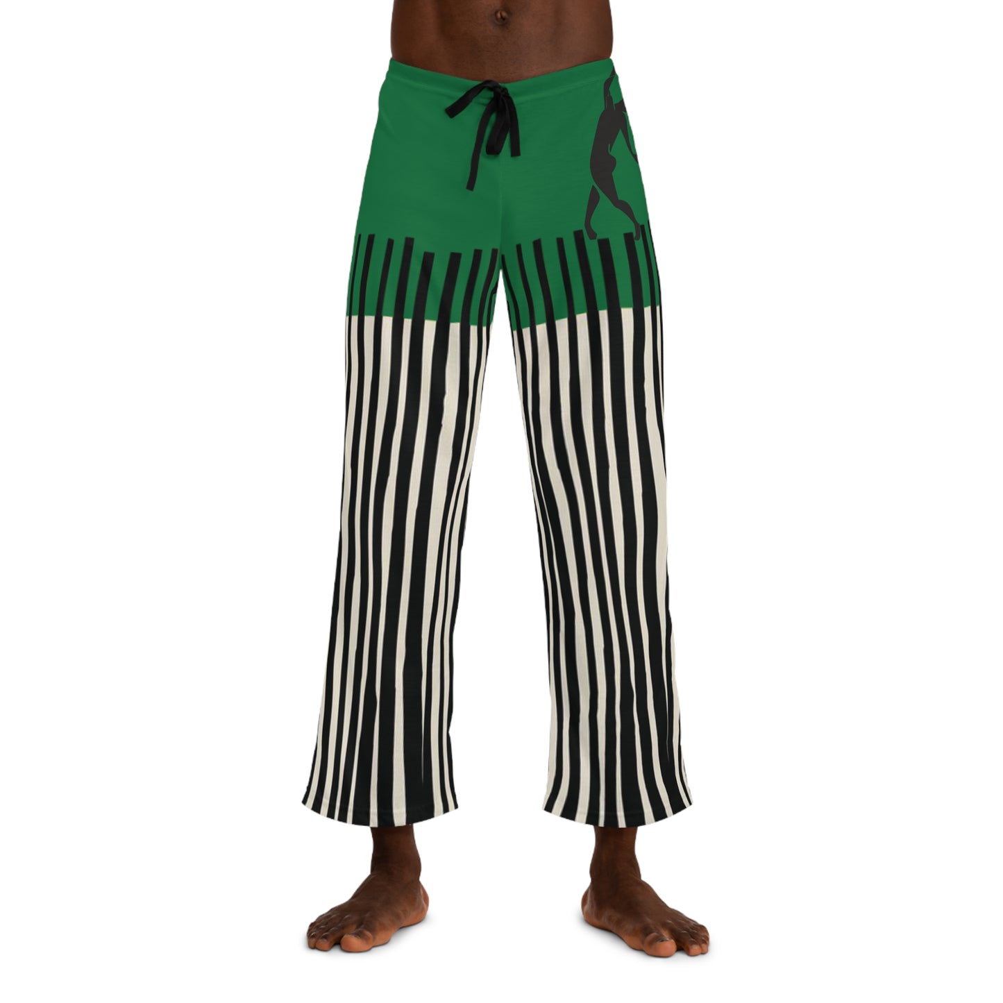 SOLSTICE Bamboo Men's Pajama Dark Green Pants (AOP)
