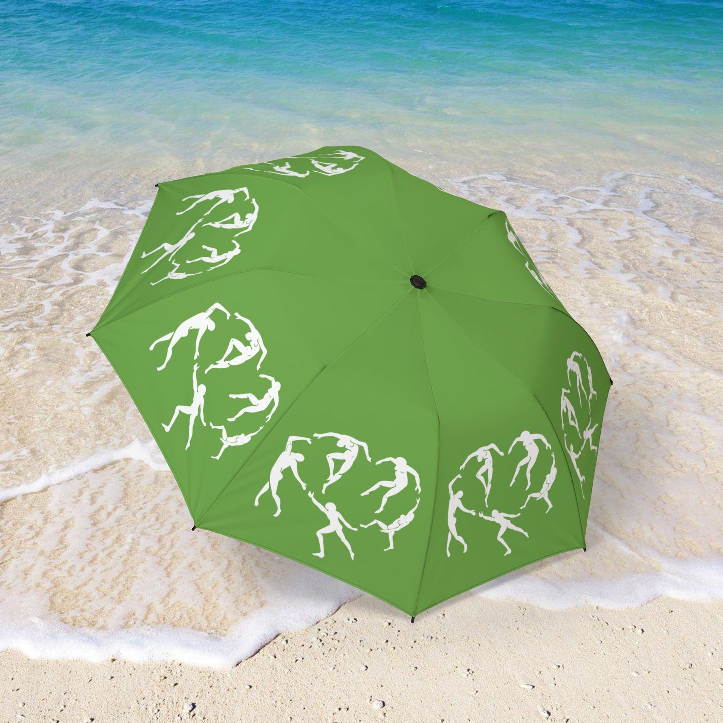 GREEN SOLSTICE DANCE Semi-Automatic Foldable Umbrella