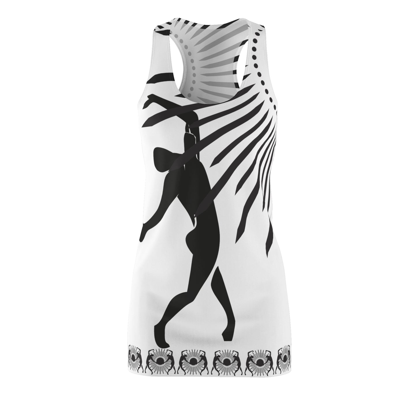 Women's Solstice Dancer Sun W Cut & Sew Racerback Dress (AOP)