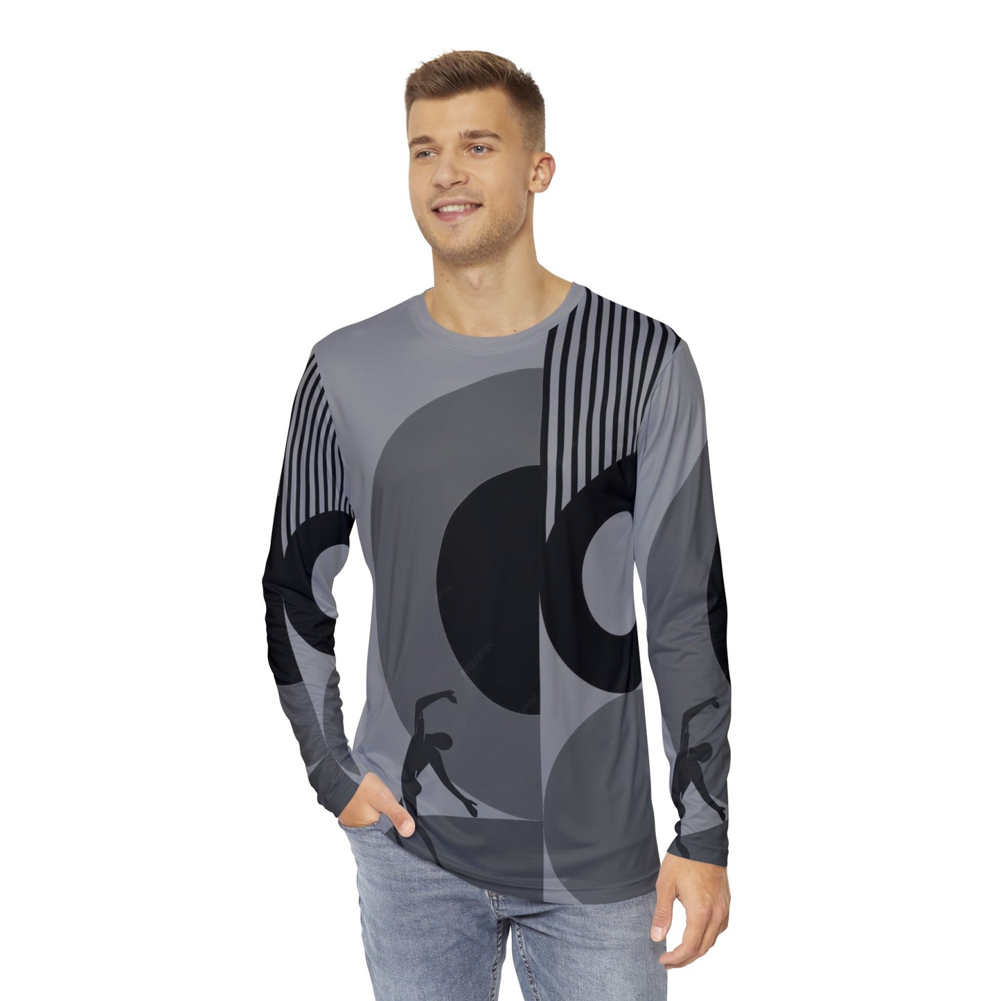 SOLSTICE Wake Up red Long Sleeve Shirt (AOP)