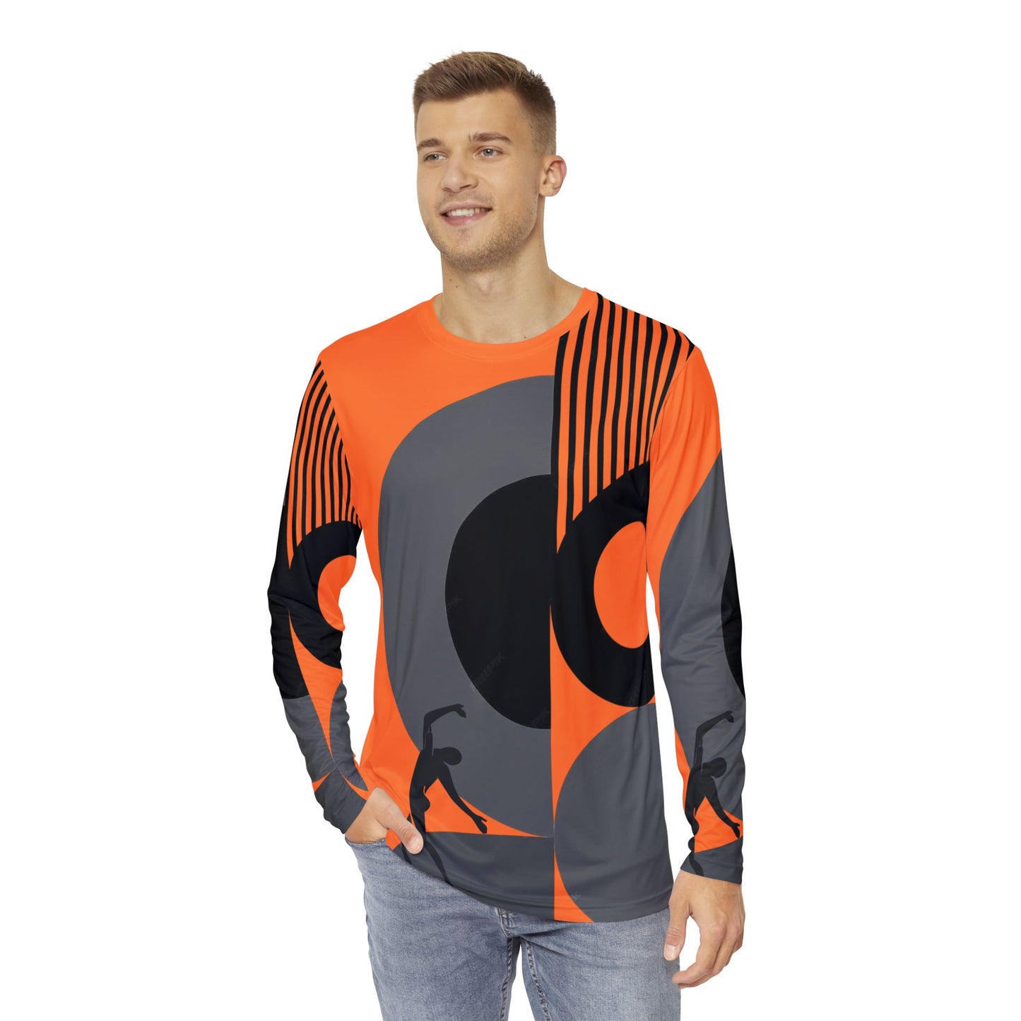 SOLSTICE Wake Up red Long Sleeve Shirt (AOP)