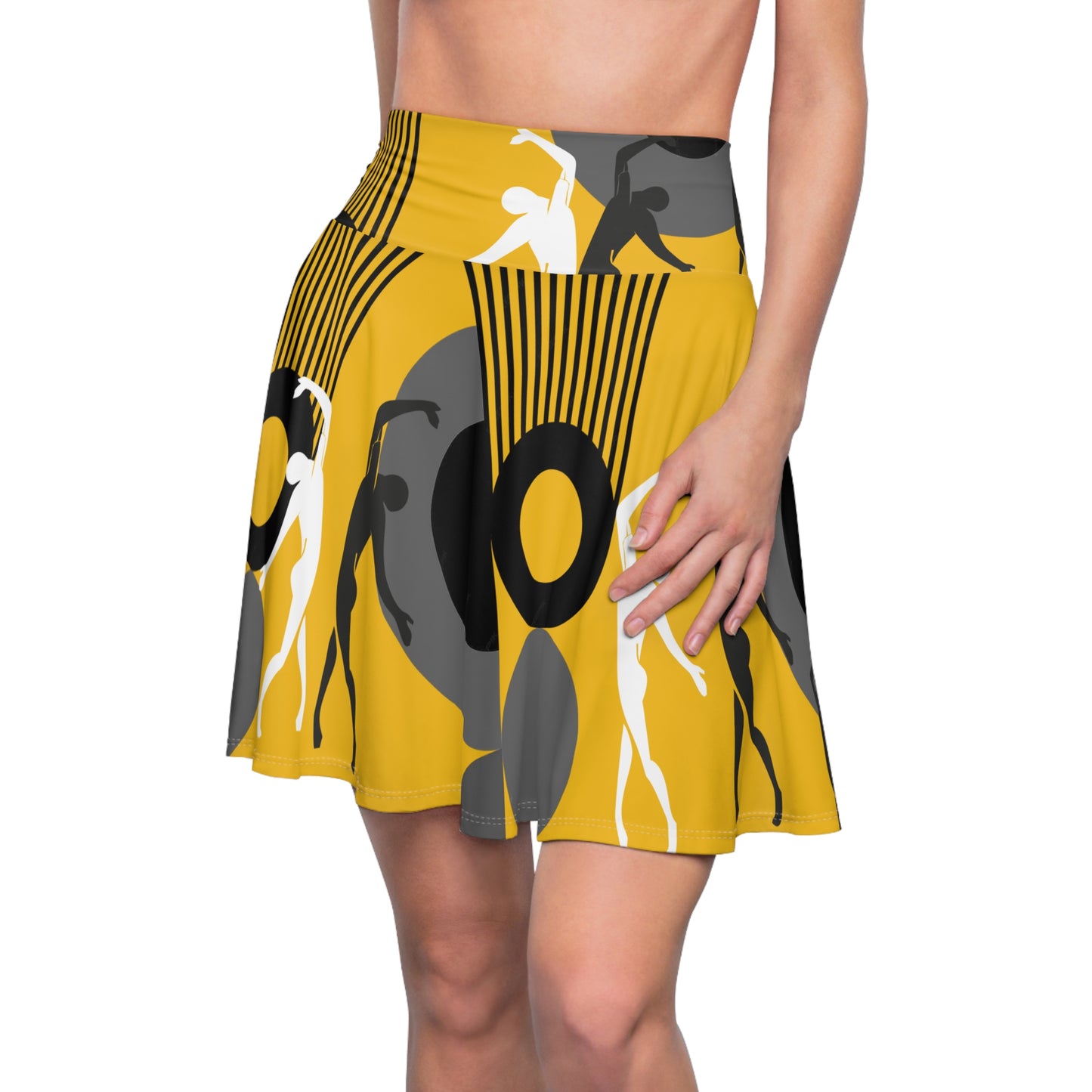 SOLSTICE Bauhaus Skater Pink Skirt (AOP)
