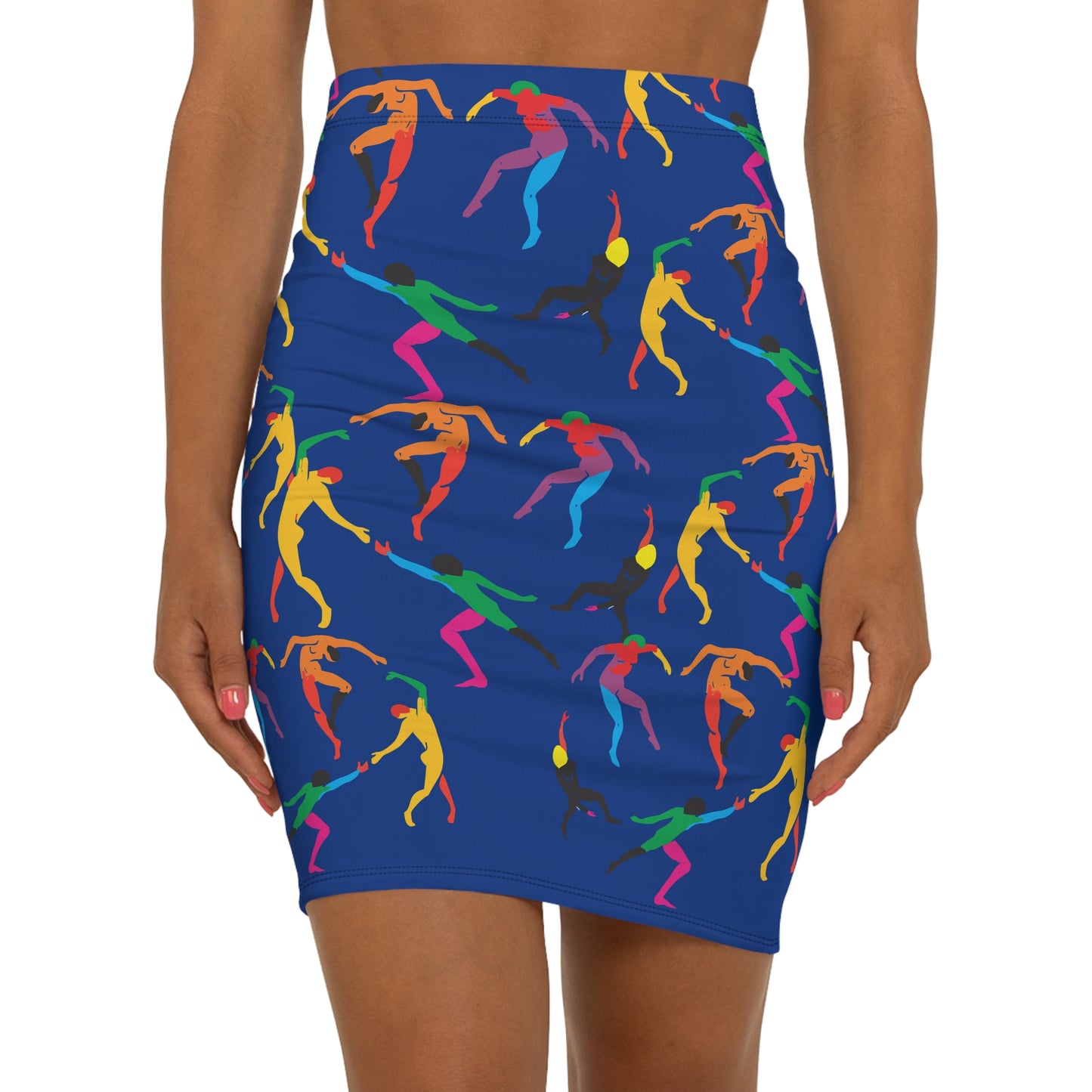 Women's Mid-Waist Pencil Skirt (AOP)