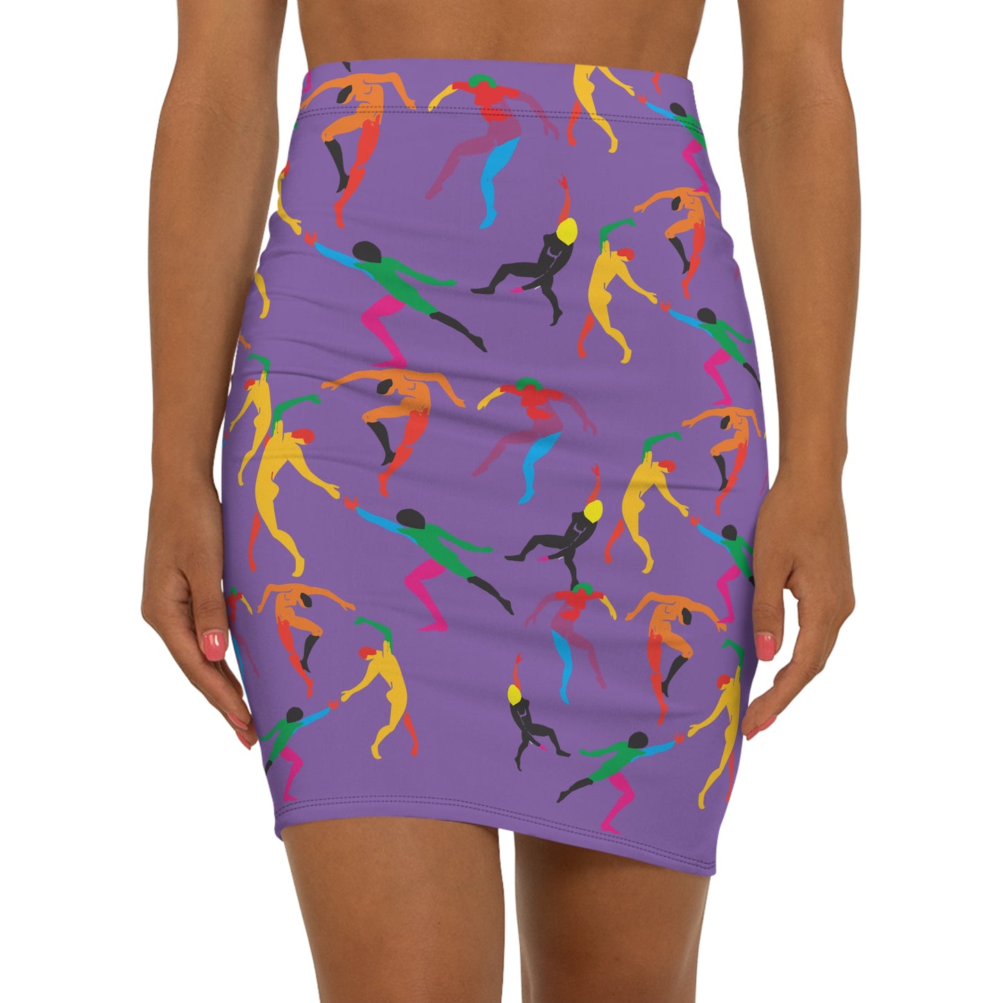 Women's Mid-Waist Pencil Skirt (AOP)