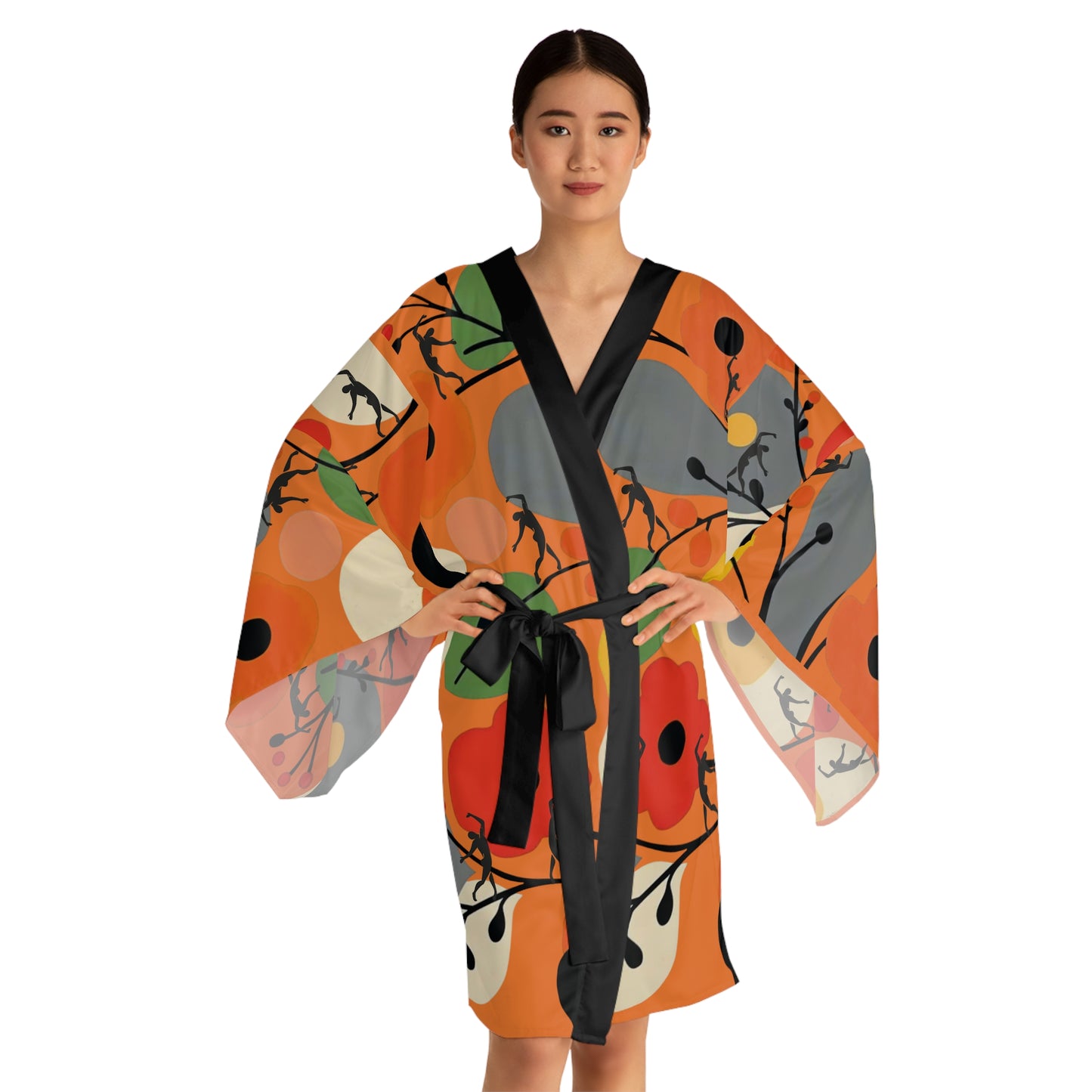 Long Sleeve SOLSTICE FLOWERS Kimono Robe (AOP)
