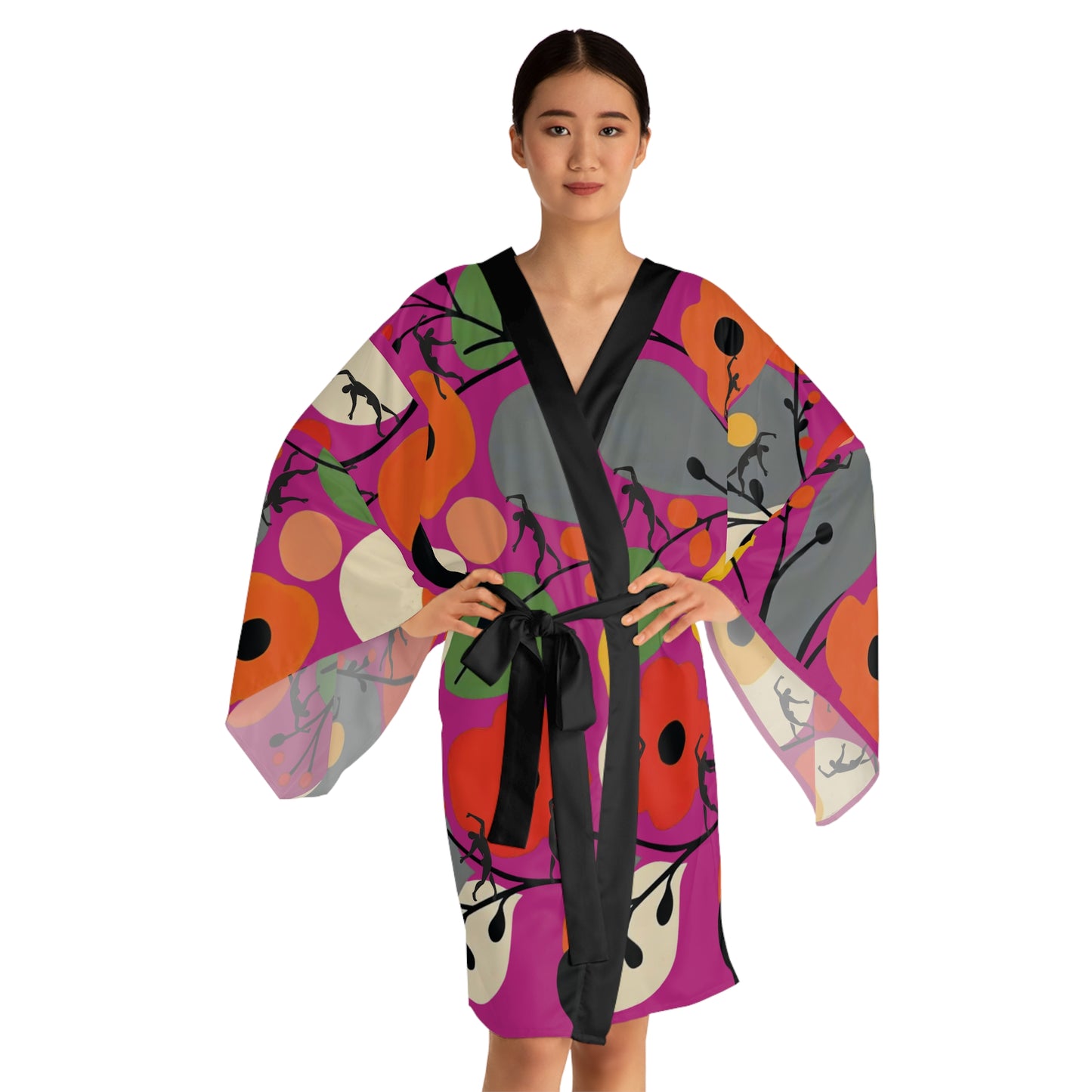 Long Sleeve SOLSTICE FLOWERS Kimono Robe (AOP)
