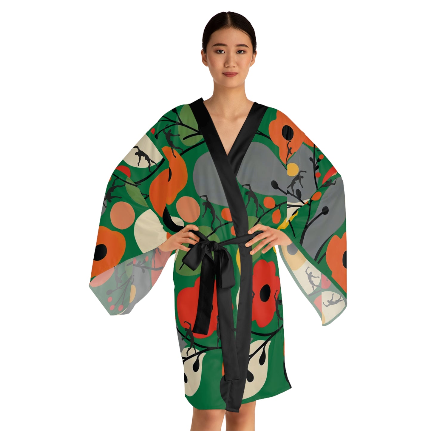 Long Sleeve SOLSTICE FLOWERS Kimono Robe (AOP)