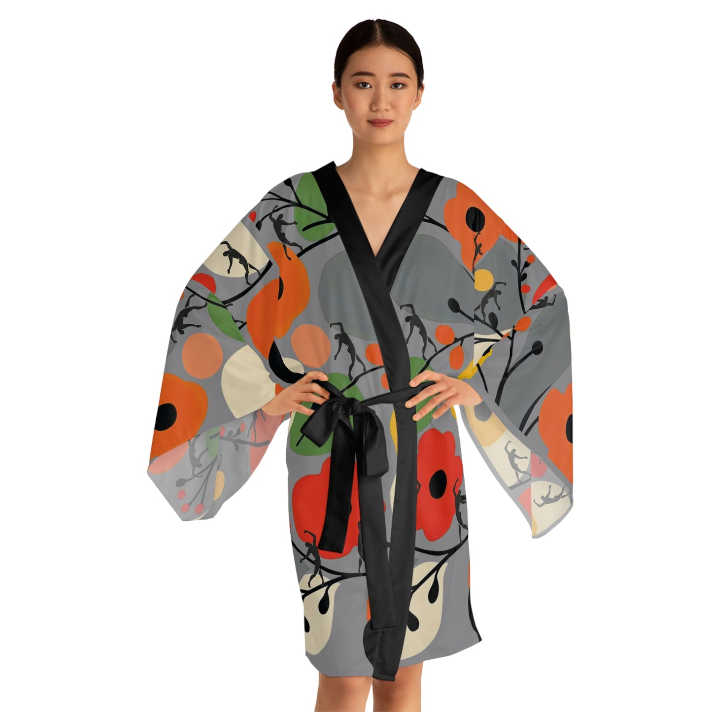 Long Sleeve SOLSTICE FLOWERS Kimono Robe (AOP)
