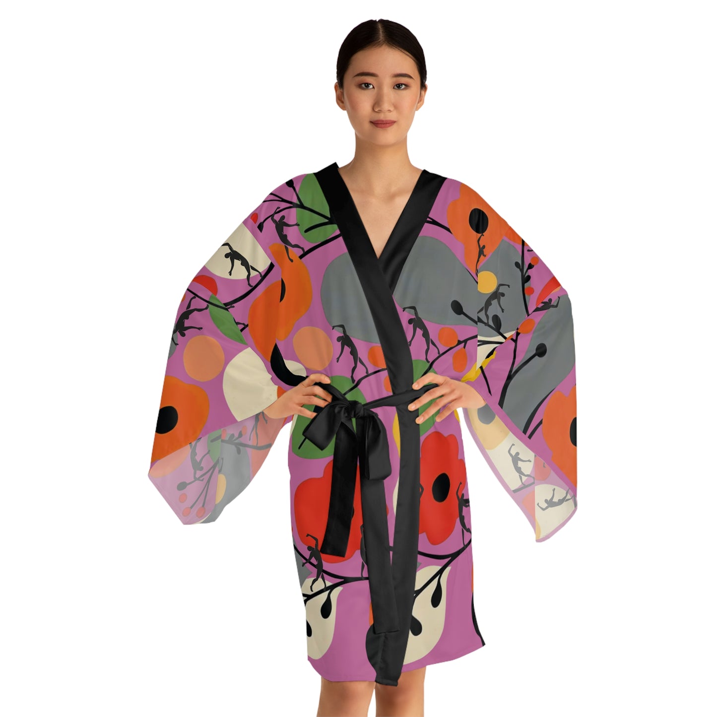 Long Sleeve SOLSTICE FLOWERS Kimono Robe (AOP)