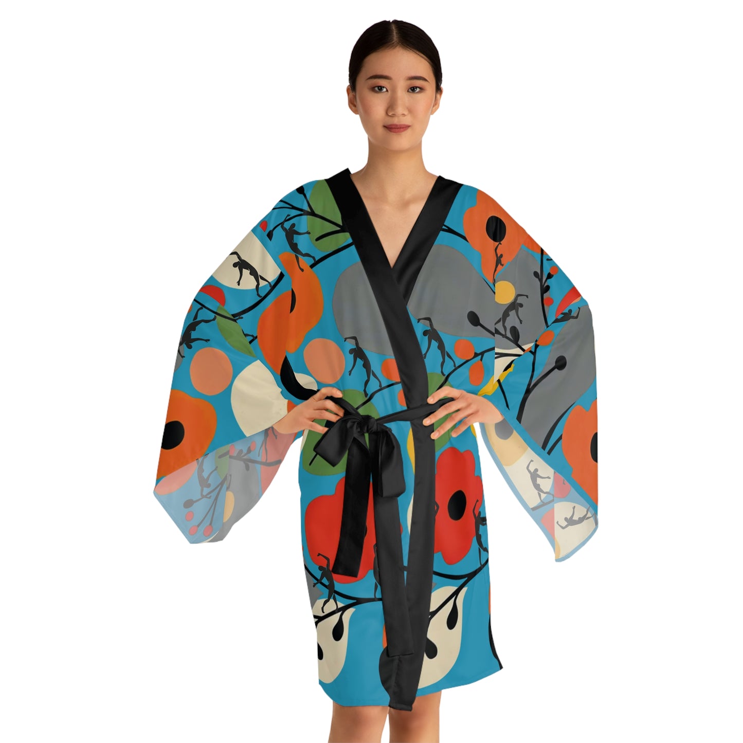 Long Sleeve SOLSTICE FLOWERS Kimono Robe (AOP)
