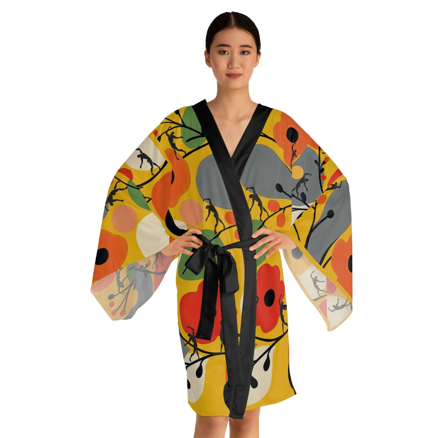 Long Sleeve SOLSTICE FLOWERS Kimono Robe (AOP)