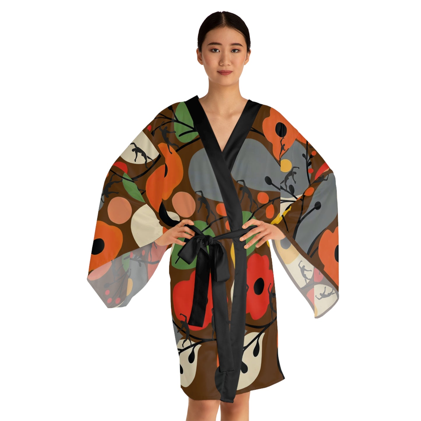 Long Sleeve SOLSTICE FLOWERS Kimono Robe (AOP)