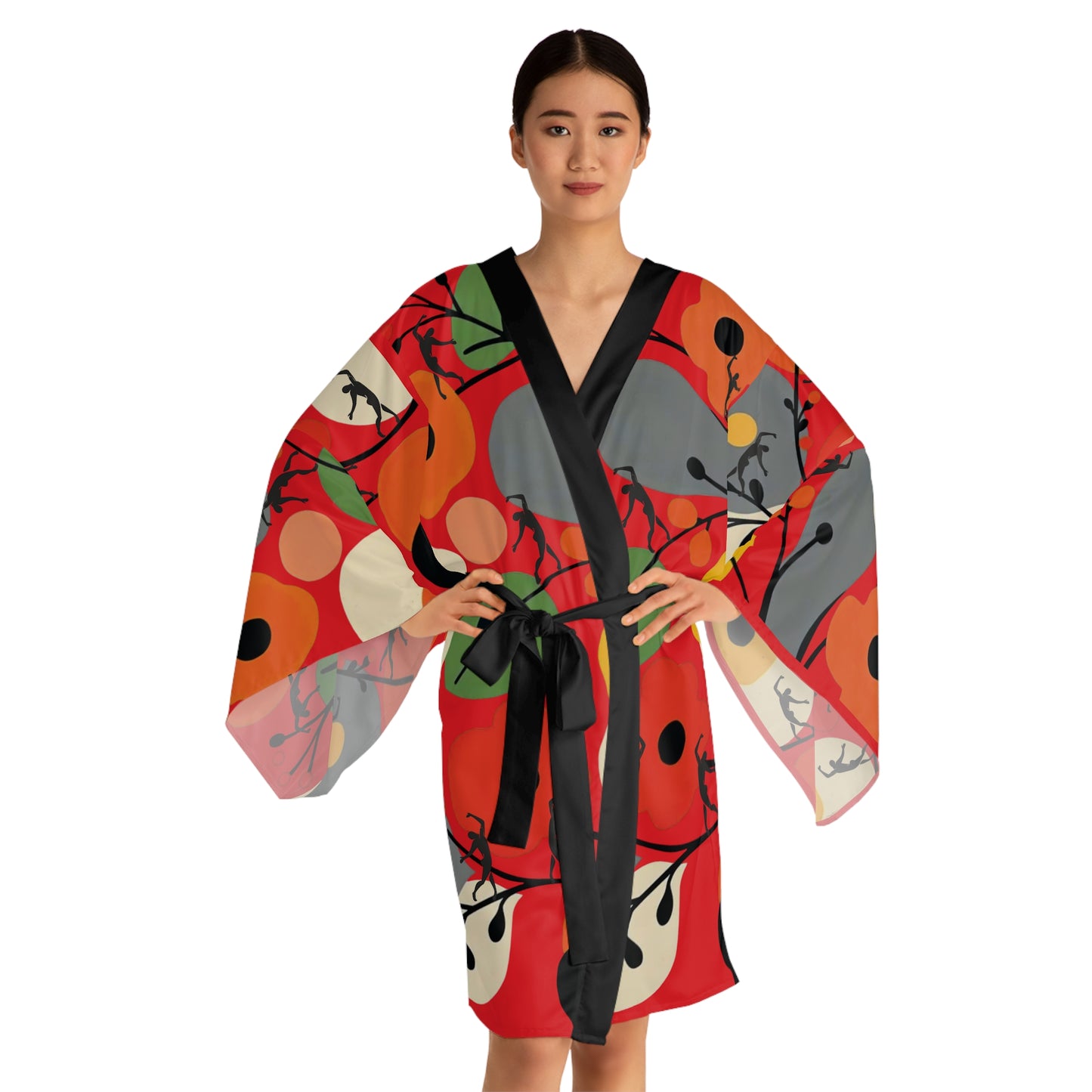 Long Sleeve SOLSTICE FLOWERS Kimono Robe (AOP)